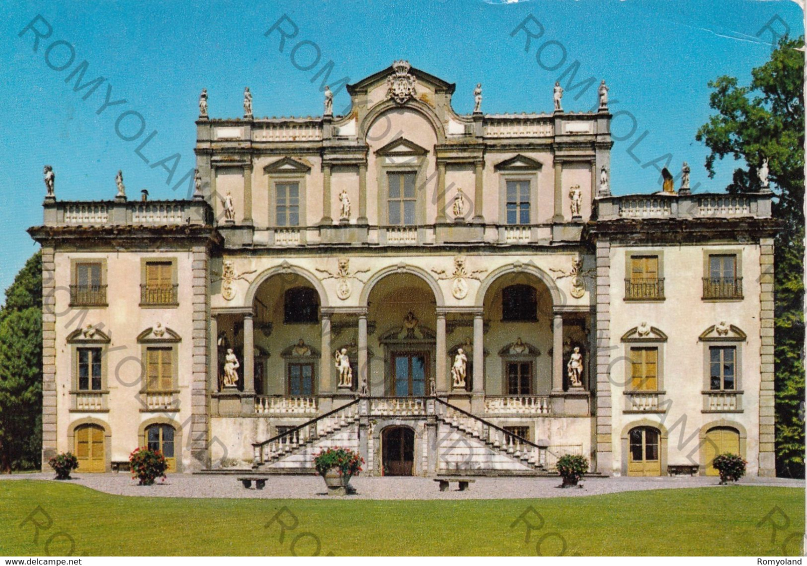 CARTOLINA  SEGROMIGNO,LUCCA,TOSCANA,VILLA MANSI (sec.XVIII),CULTURA,RELIGIONE,IMPERO ROMANO,BELLA ITALIA,VIAGGIATA 1971 - Lucca