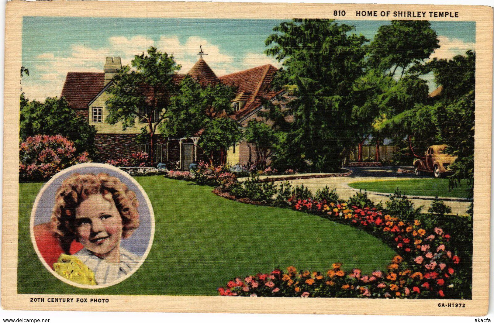 PC HOME OF SHIRLEY TEMPLE 20TH CENTURY FOX PHOTO US (a28874) - Otros & Sin Clasificación