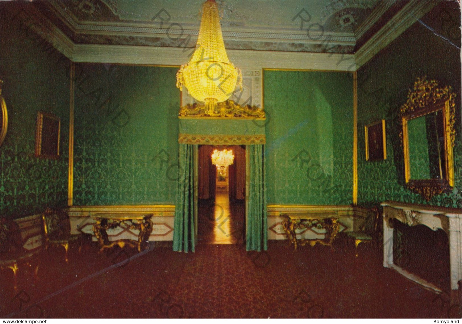 CARTOLINA  LUCCA,TOSCANA,PALAZZO ORSETTI-SALA VERDE,STORIA,CULTURA,RELIGIONE,IMPERO ROMANO,BELLA ITALIA,VIAGGIATA 1972 - Lucca