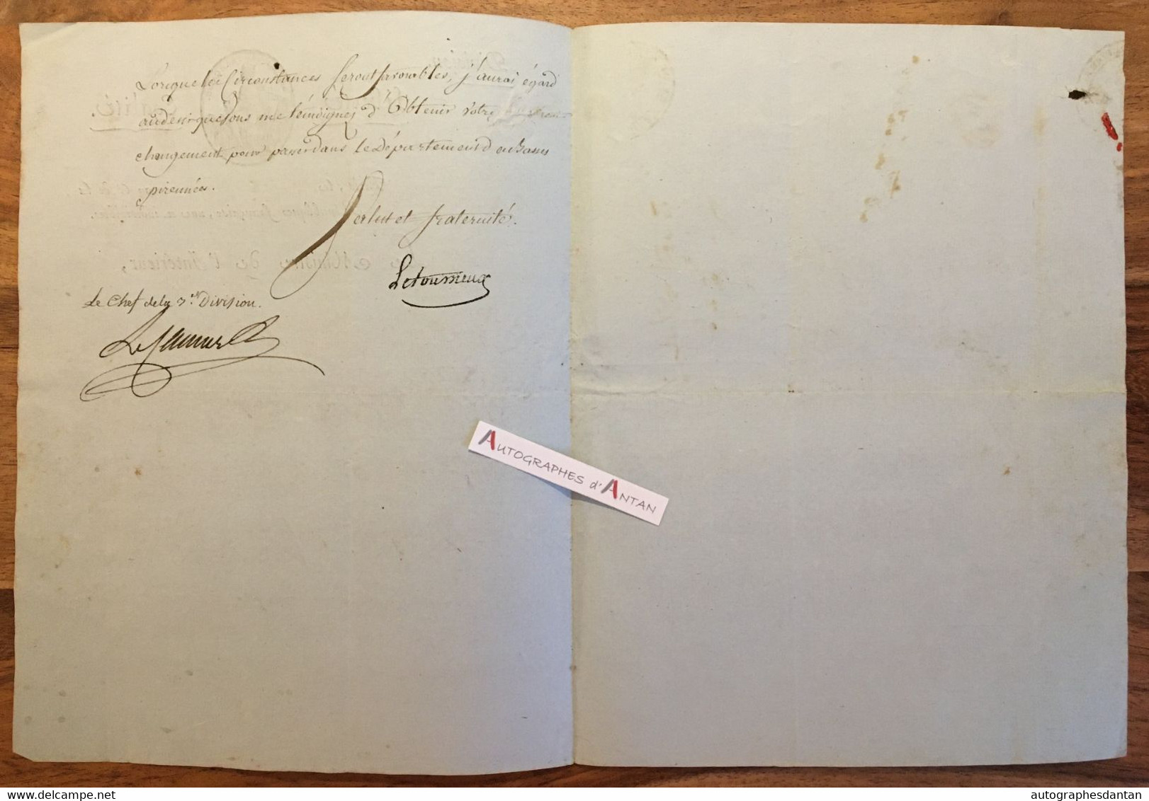 ● LETOURNEUX 1798 Ministre Intérieur > Eauze (Gers) Ponts Et Chaussées - Saint-Julien-de-Concelles Lettre Révolution - Politisch Und Militärisch