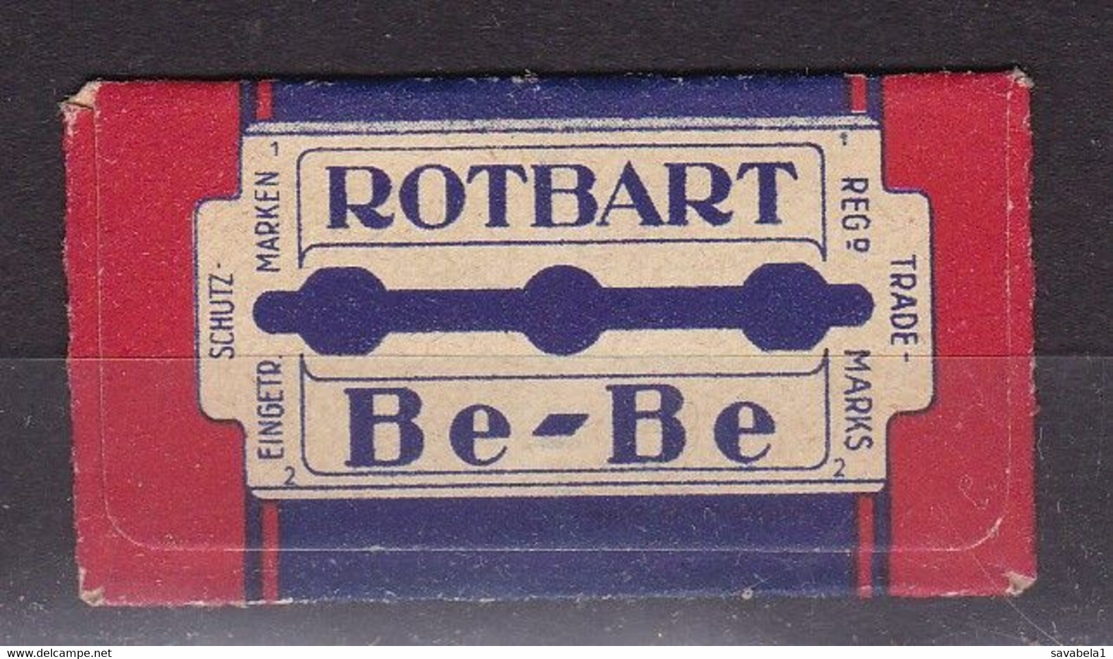 Razor Blades Old Vintage Cover Only Rotbart Be Be - Lames De Rasoir