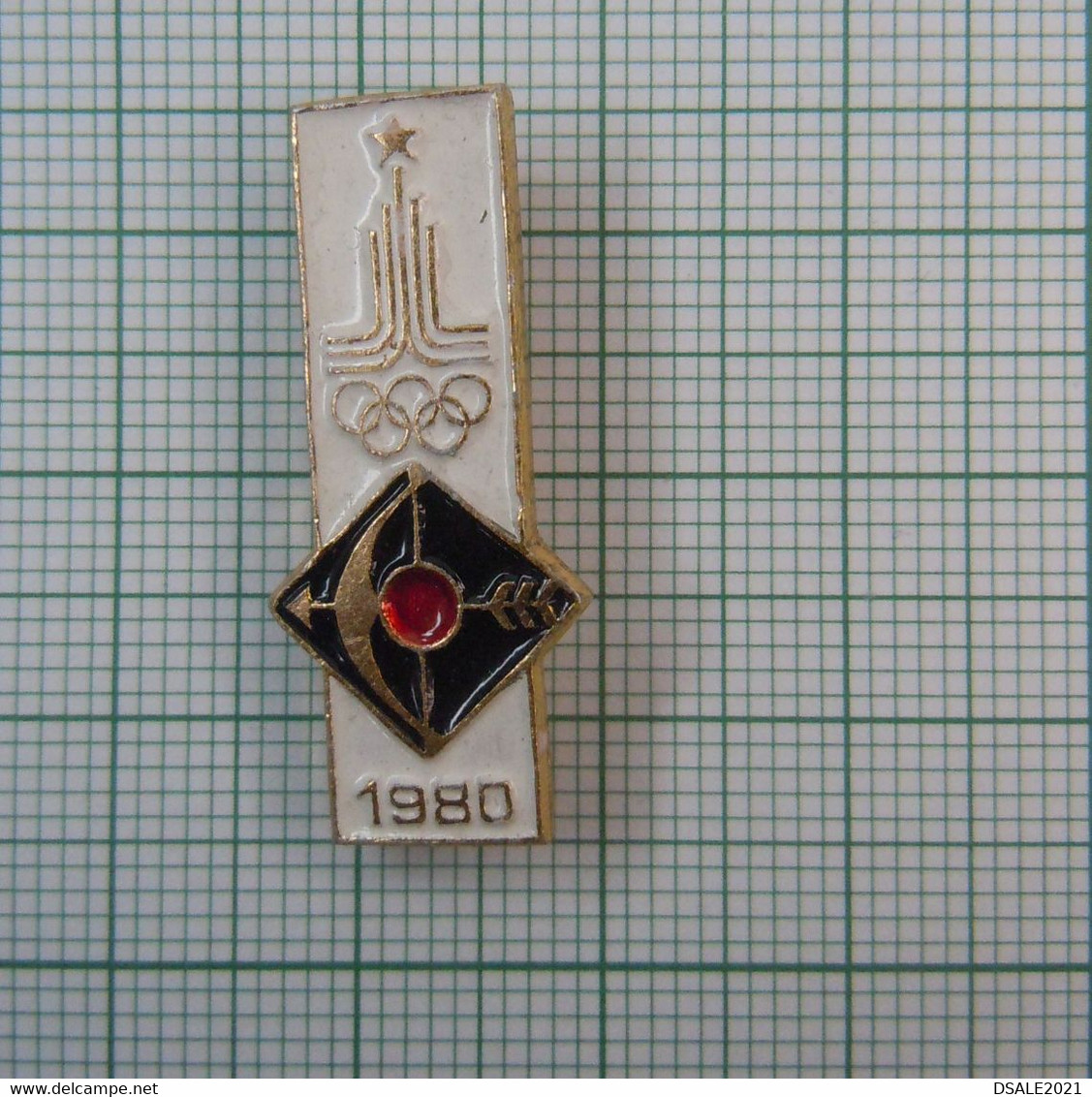 Russia USSR Russland Sowjetunion Moscow 1980 Summer Olympic Archery Sport Mascot Vintage Pin Badge (m984) - Bogenschiessen