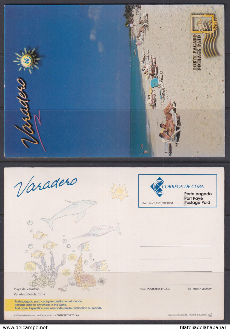 2004-EP-121 CUBA 2004 TOURISM VARADERO BEACH POSTAL STATIONERY UNUSED. - Sonstige & Ohne Zuordnung