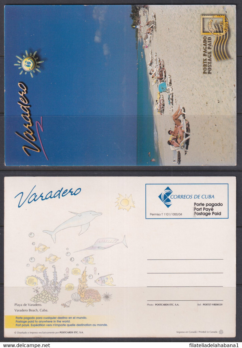 2004-EP-121 CUBA 2004 TOURISM VARADERO BEACH POSTAL STATIONERY UNUSED. - Otros & Sin Clasificación