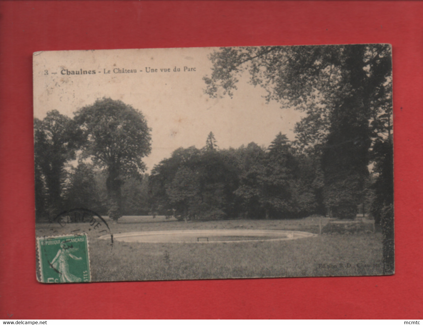 CPA - Chaulnes - Le Château - Une Vue Du Parc - Chaulnes