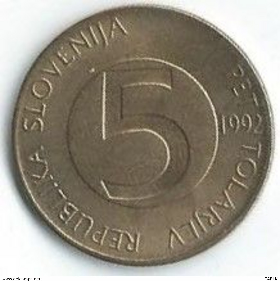 M672 - SLOVENIË - SLOVENIA - 5 TOLARJEV 1992 - Slovénie