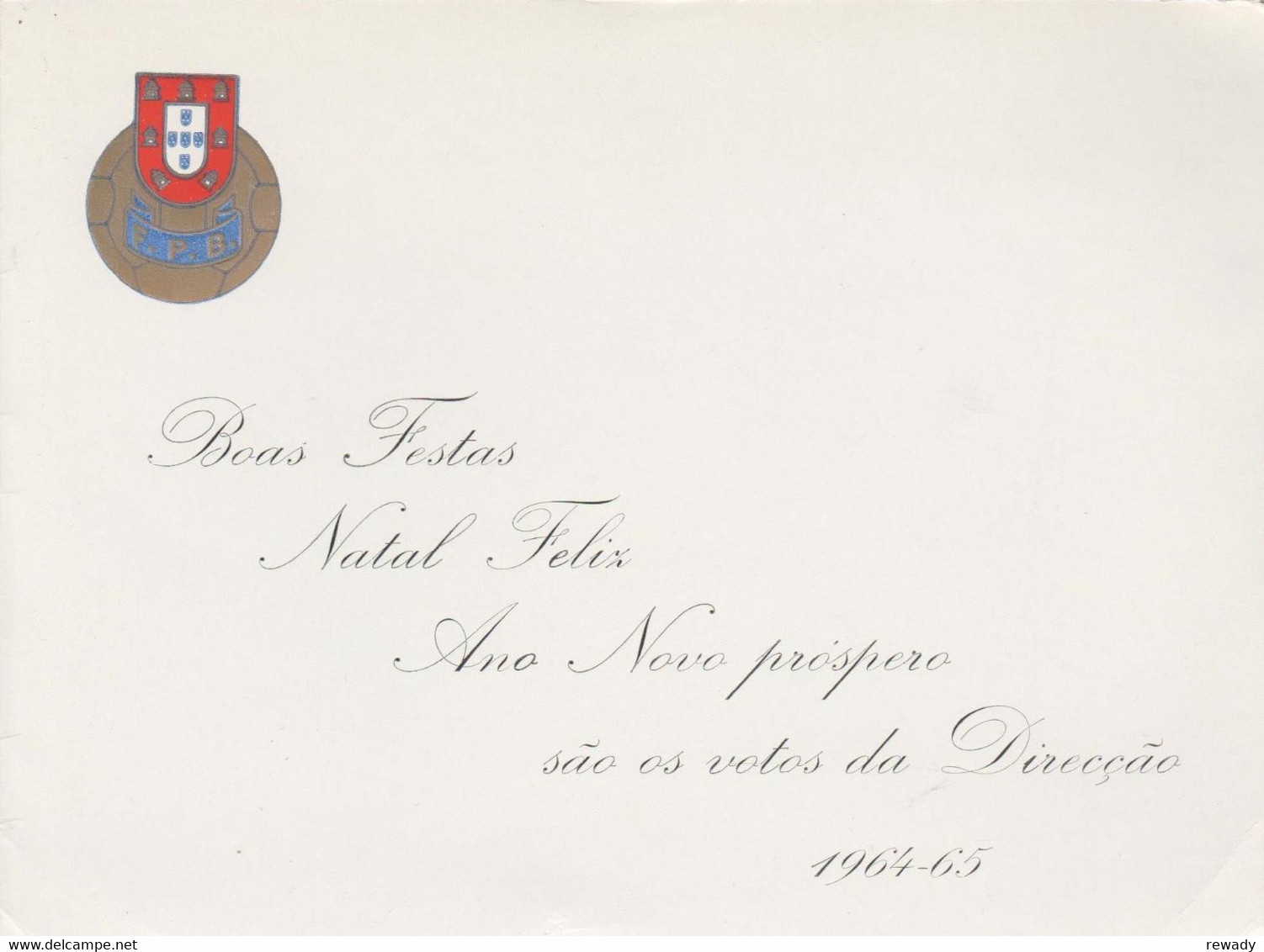 Portugal - Boas Festas - Natal Feliz - Federacao Portuguesa De Basquetebol - 1964-1965 - Other & Unclassified