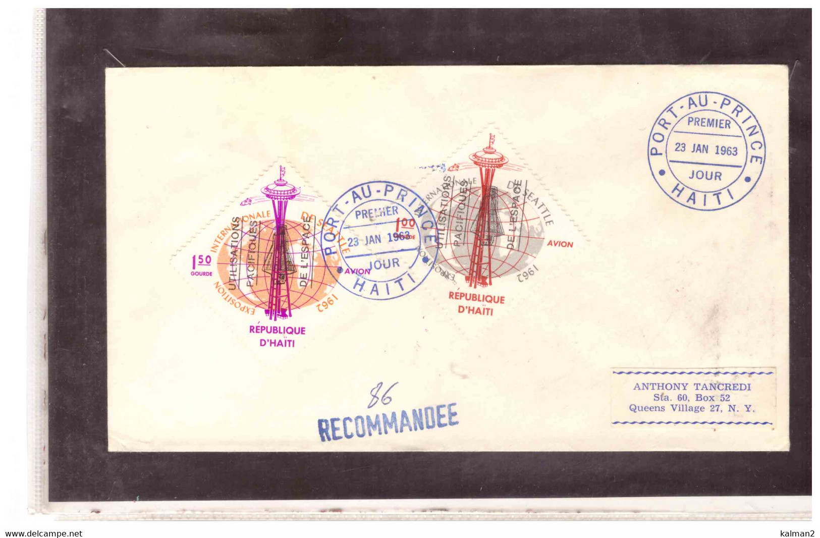 TEM16531 - PORT-AU-PRINCE 23.1.1963  /  FDC  MICHEL NR. 741/744   -   "  SPAZIO  " - América Del Sur