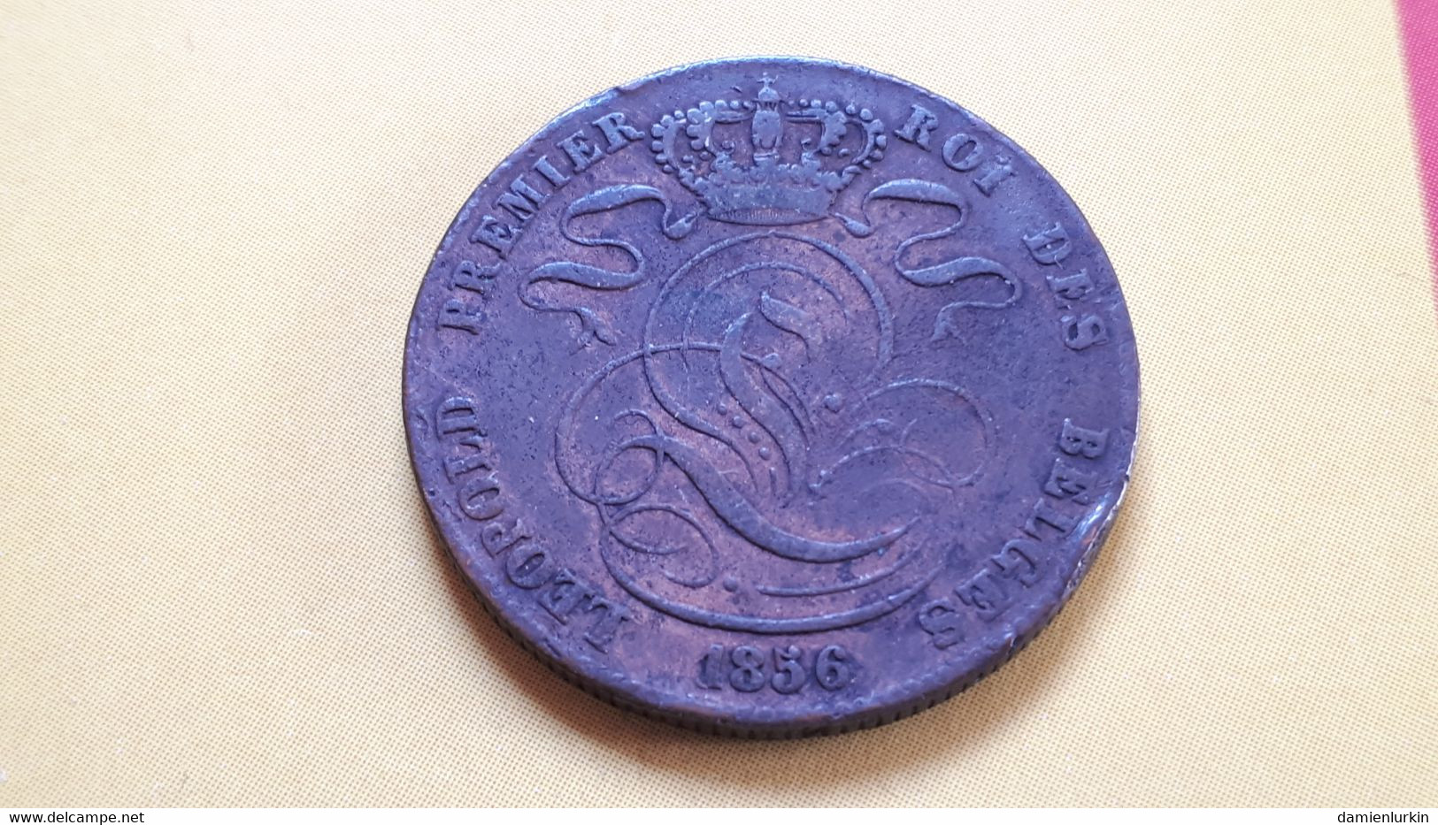 BELGIQUE LEOPOLD PREMIER 5 CENTIMES 1856 COTES : 5€-20€-60€-120€ - 5 Centimes