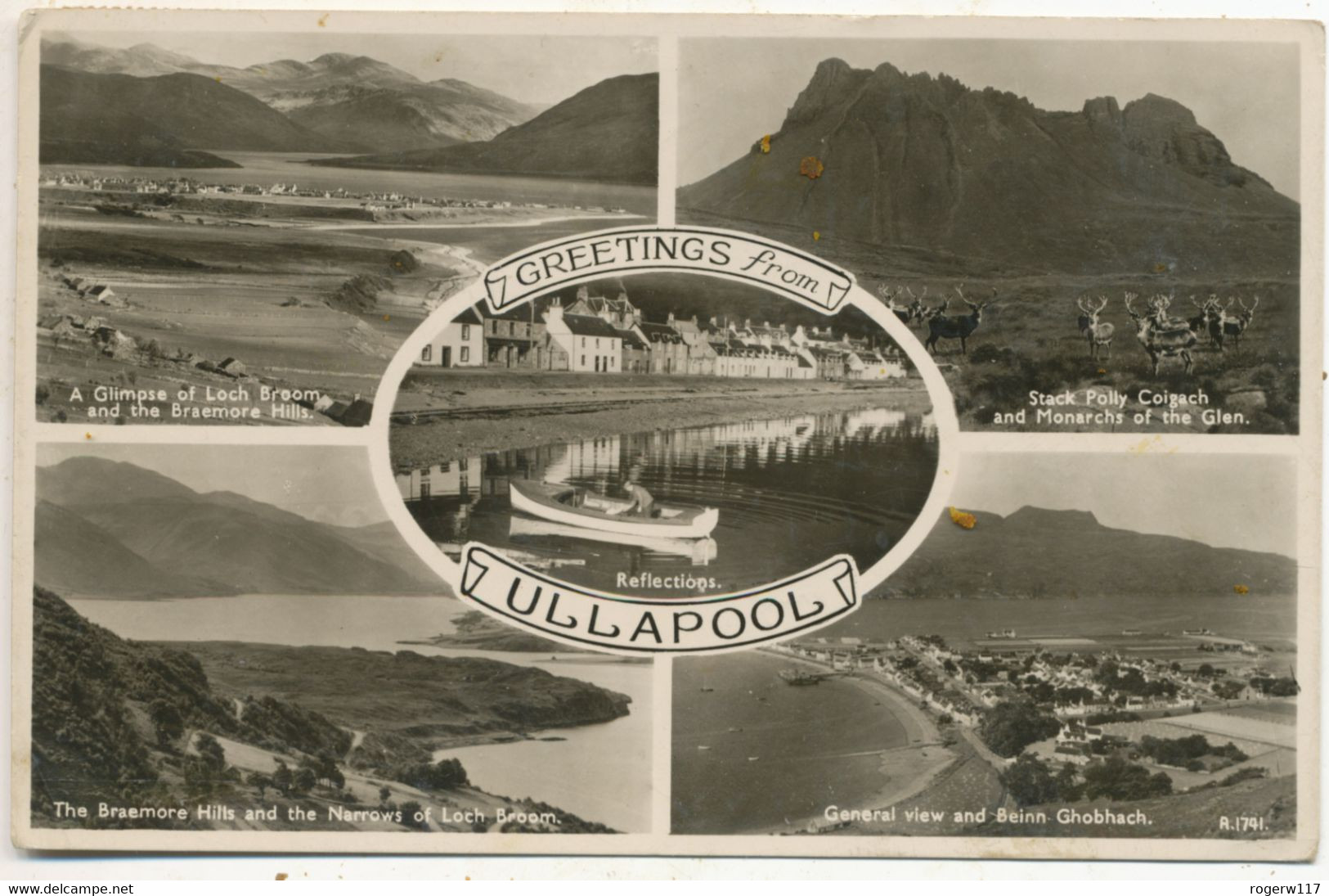 Greetings From Ullapool, 1953 Multiview Postcard - Sutherland