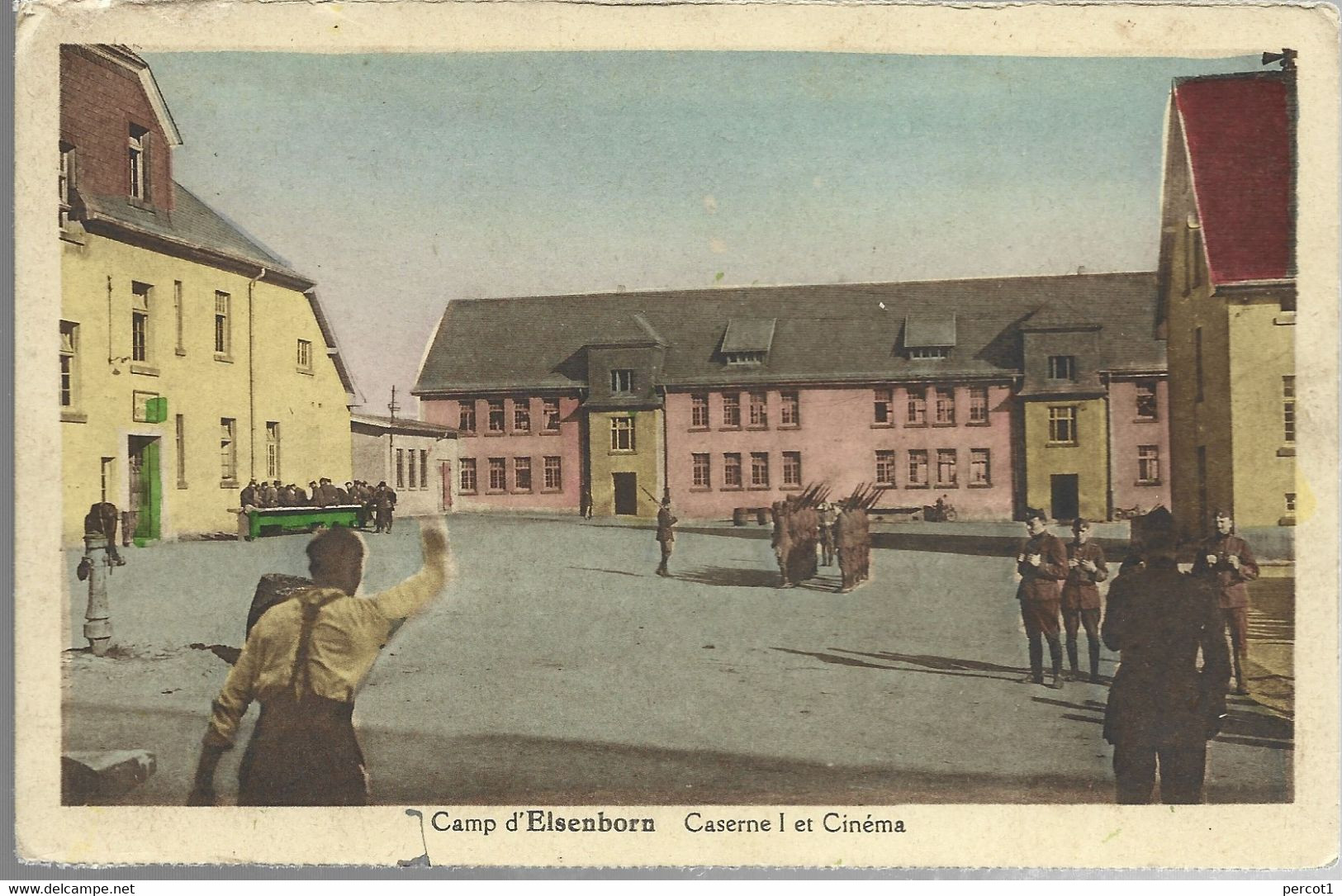 JM09.10 / CPA /  ELSENBORN /  CASERNE 1 Et LE CINEMA  ( COULEUR ) - Elsenborn (camp)