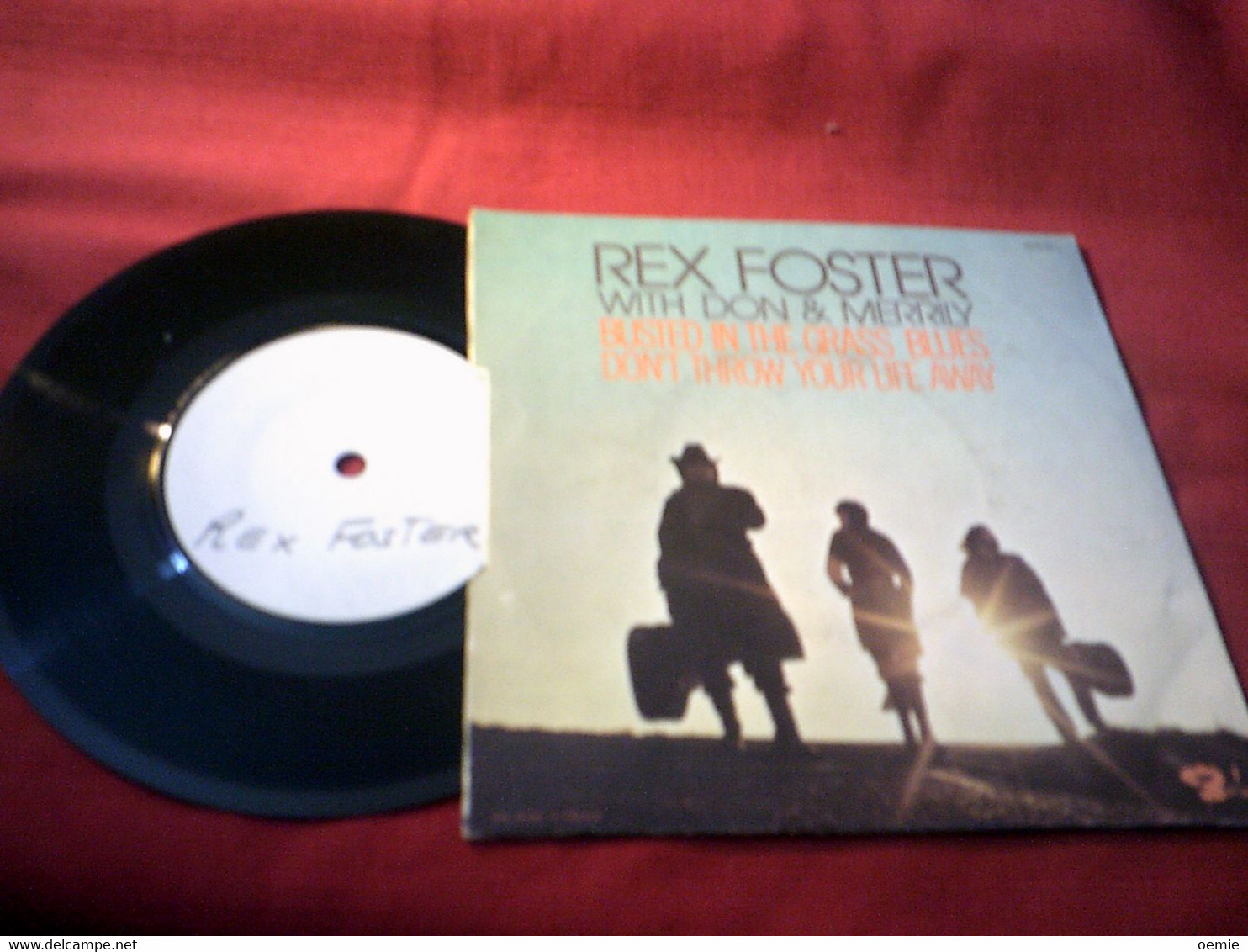 REX FOSTER  WITH DON & MERRILY    BUSTED IN THE GRASS BLUES  DON'T THROW YOUR LIFE AWAY  ( Echantillon ) - Country Y Folk