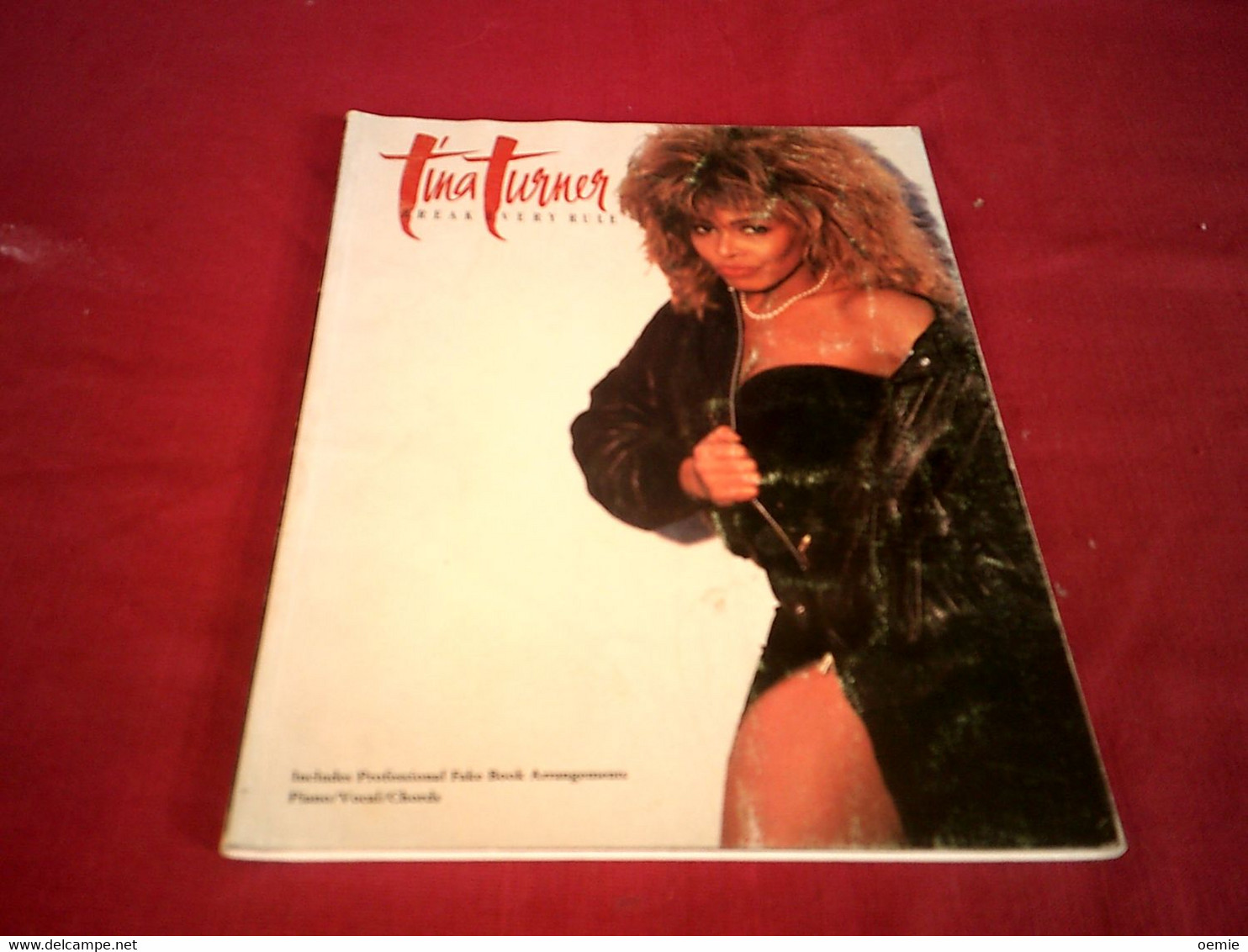 TINA TURNER  LIVRE PARTITION  BREAK EVERY RULE - Culture