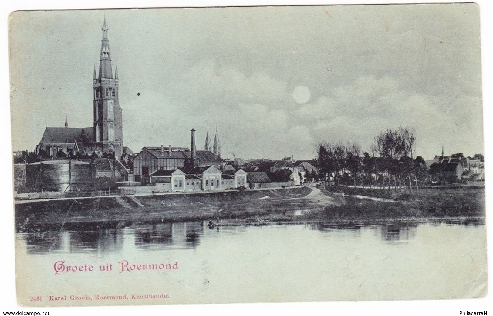 Roermond - Gezicht Op De Stad Met Gasfabriek - Roermond