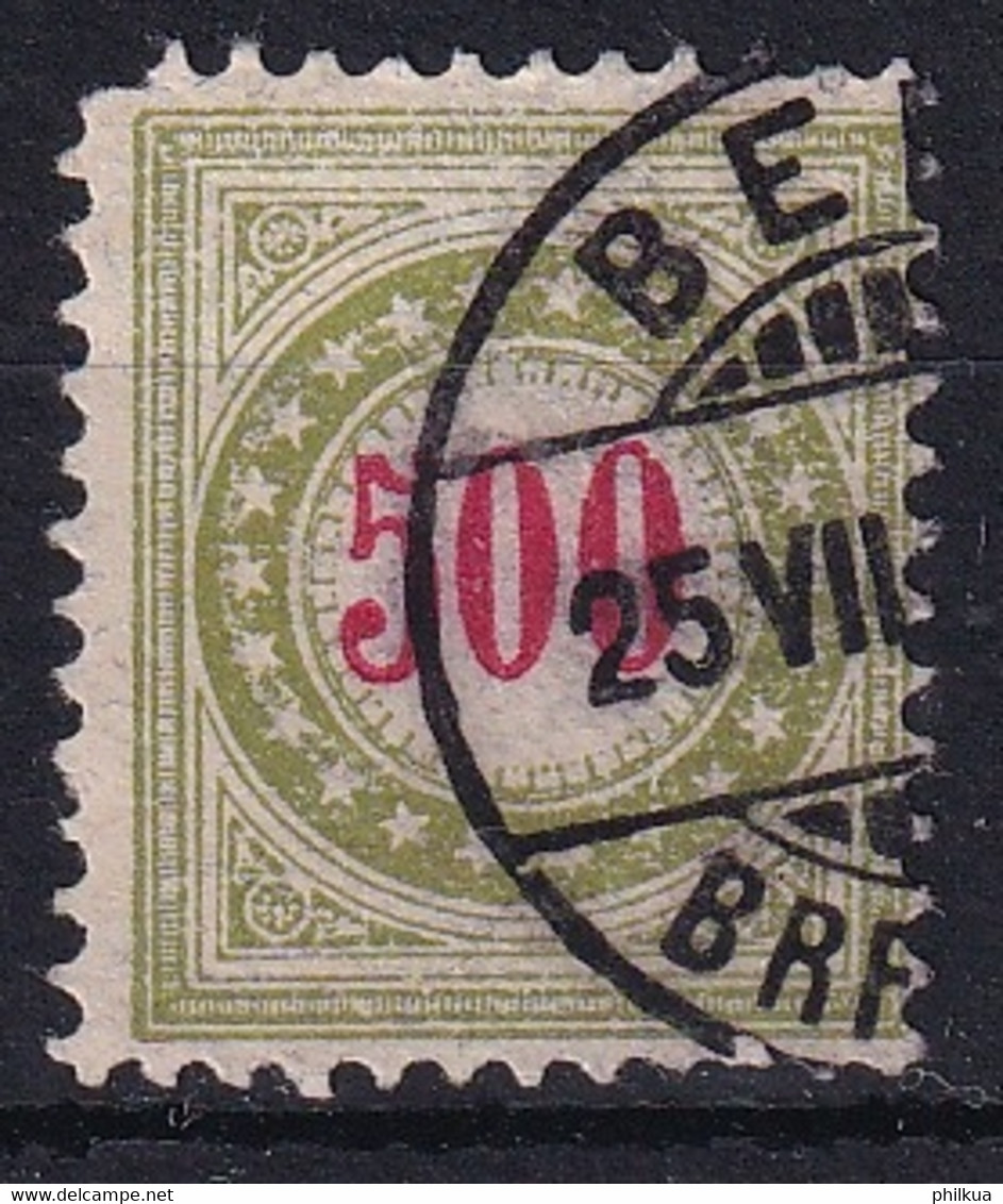 Portomarke Zumst. 22D / Michel 22AX - Typ 2 K (grünoliv) Stumpfer Eckzahn - Postage Due