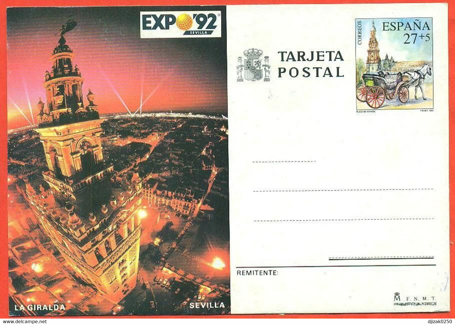 Spain 1992.  Postcard New. - 1931-....