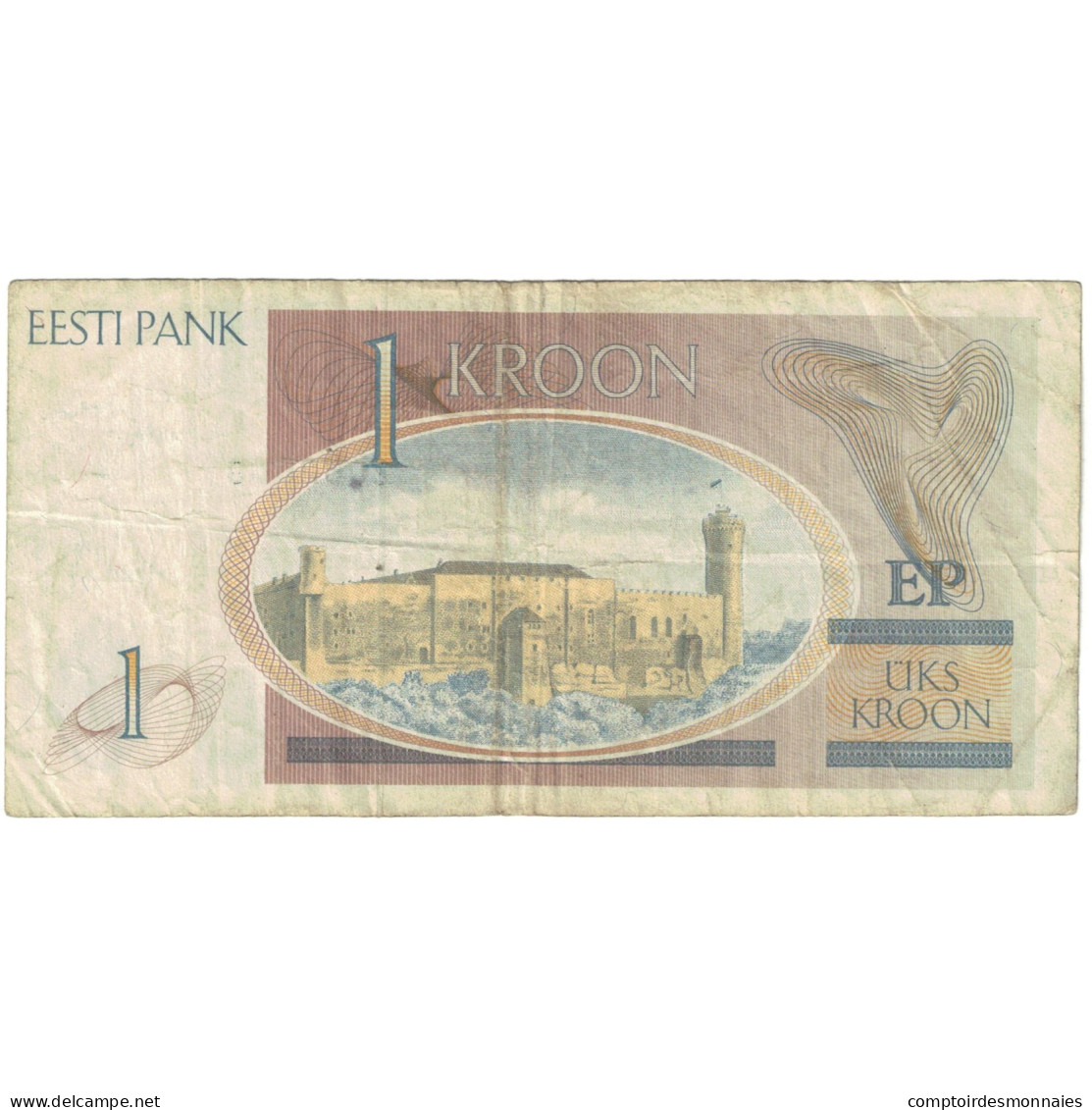 Billet, Estonie, 1 Kroon, 1992, KM:69a, TTB - Estland