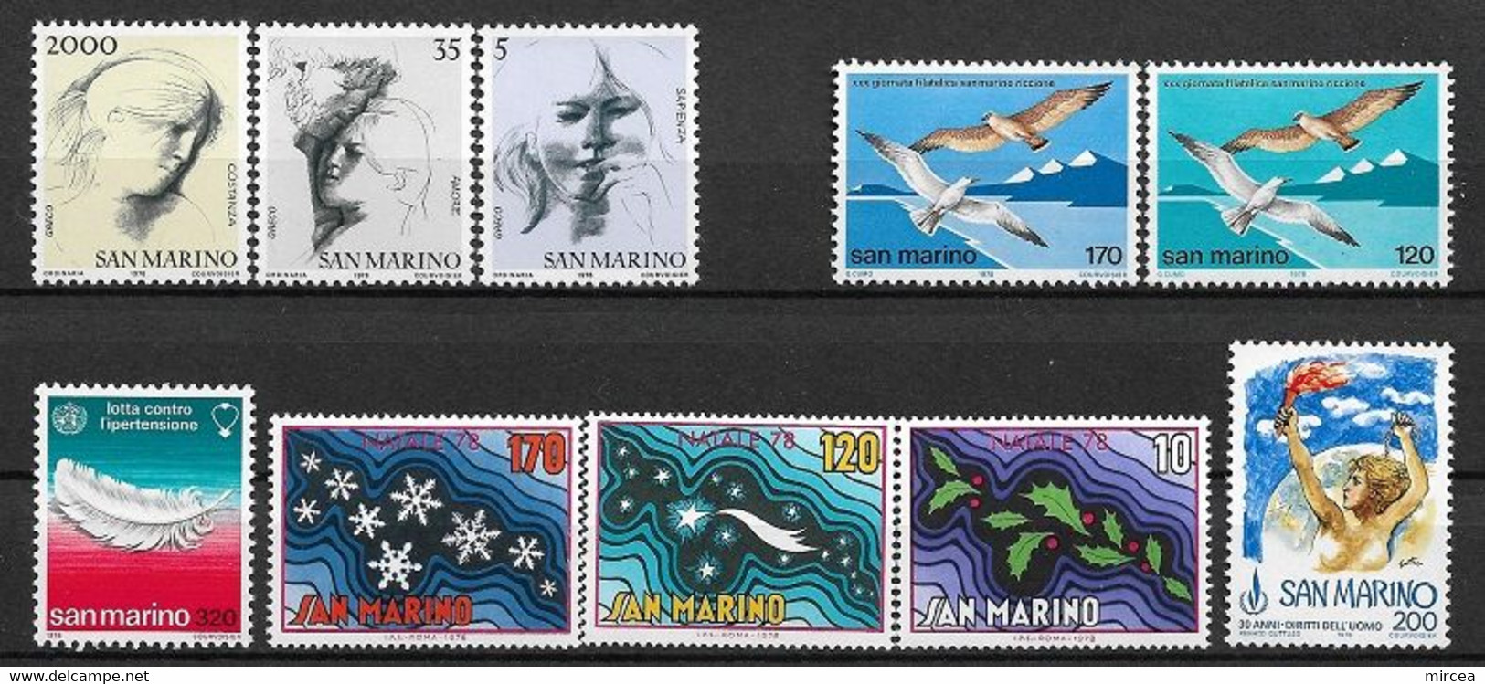 C790 - Lot Timbres Saint Marin Neufs** - Collections, Lots & Séries