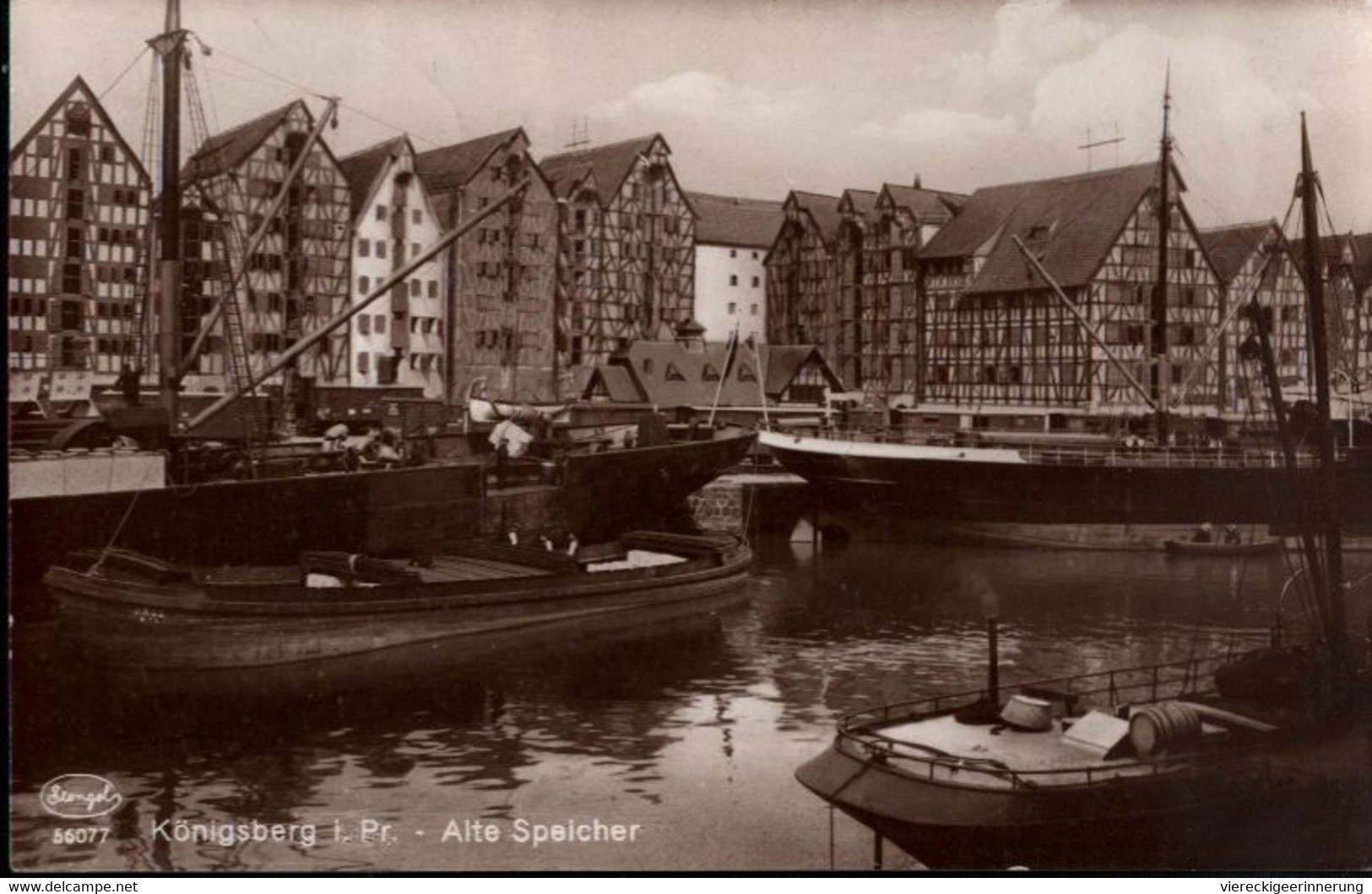 ! Alte Ansichtskarte Aus Königsberg, Speicher, Schiife, Ships - Ostpreussen