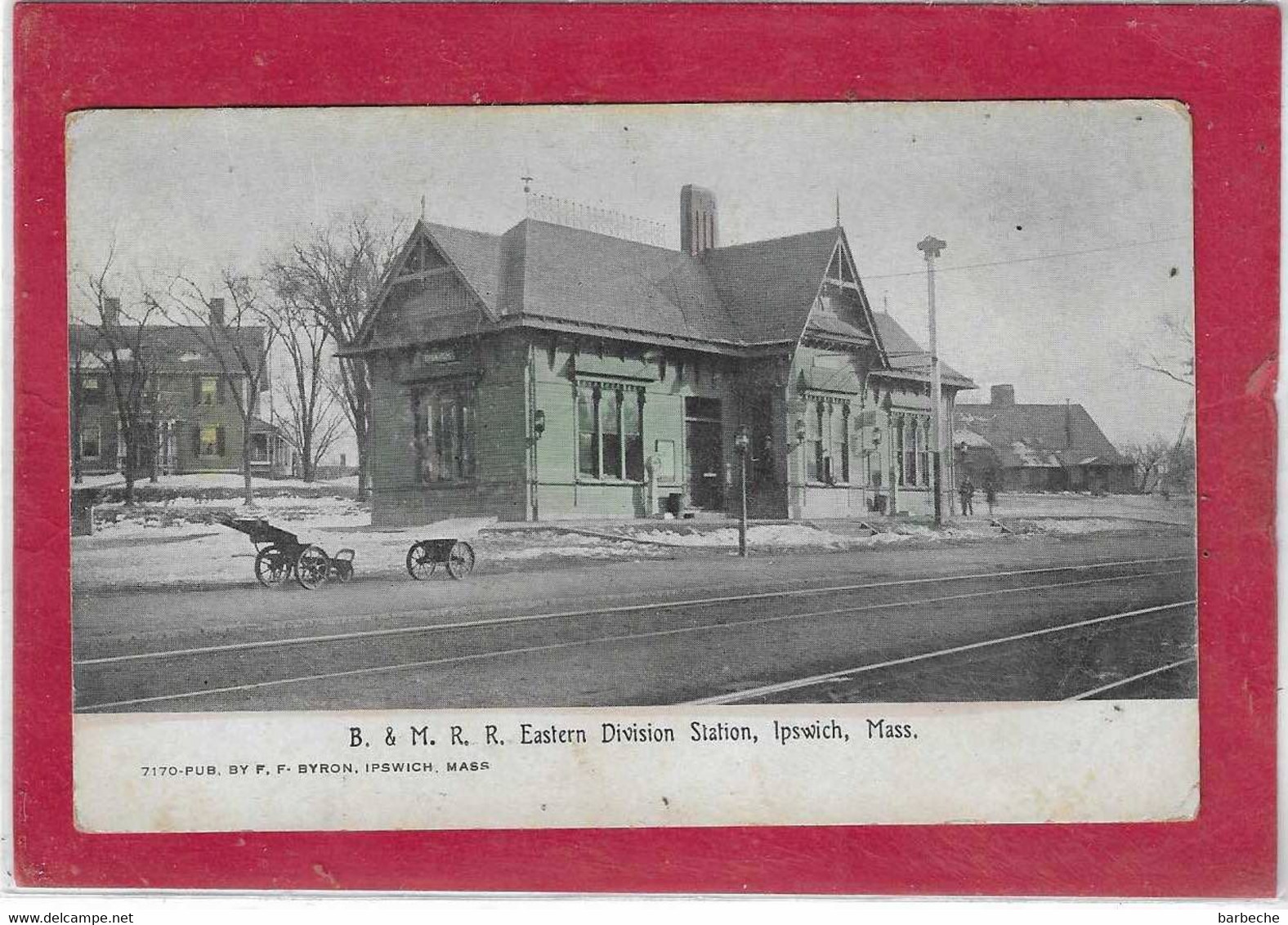 B.& M,R,R, Eastern Division Station, Ipswich, Mass. - Ipswich