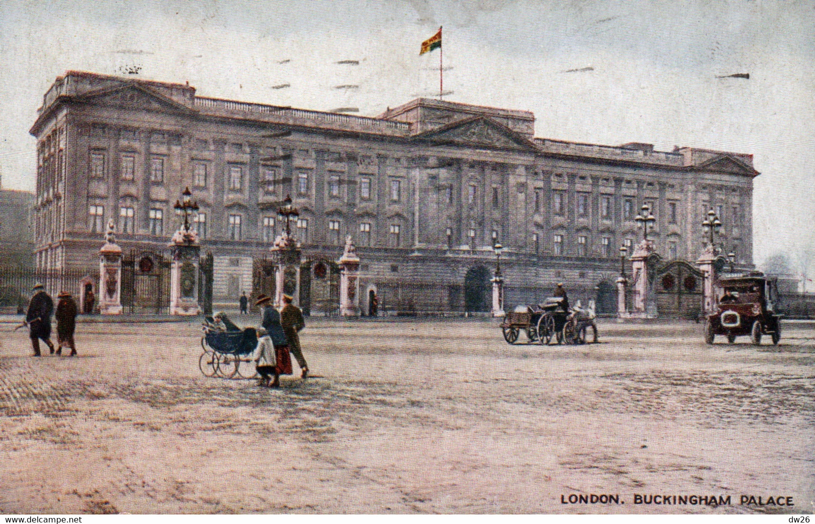 London 1926 - Buckingham Palace, Landau, Old Car - Postcard Published By J. Salmon - Buckingham Palace