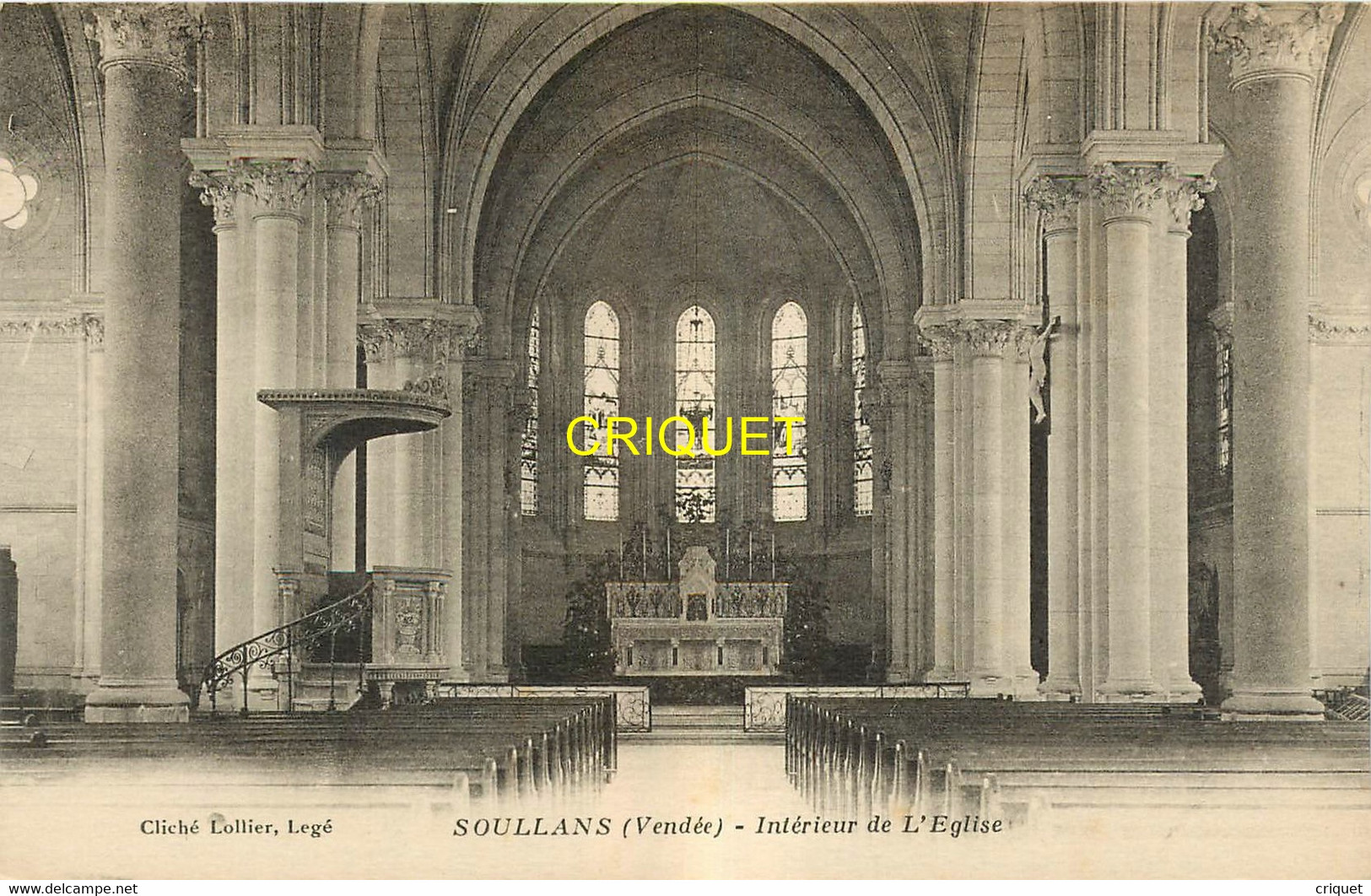 85 Soullans, Intérieur De L'Eglise - Soullans