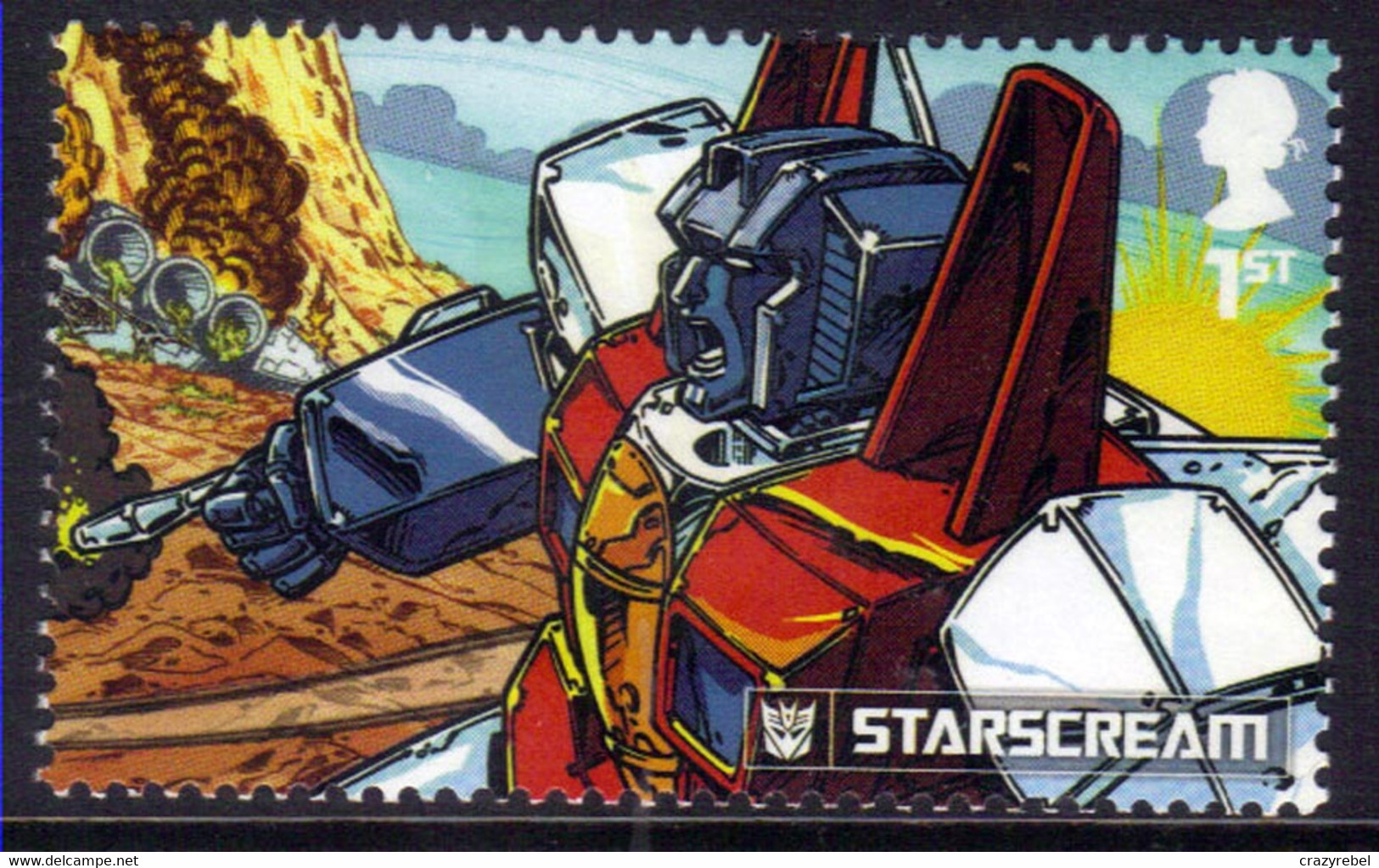 GB 2022 QE2 1st Transformers Starscream Umm SG 4703 ( T114 ) - Unused Stamps