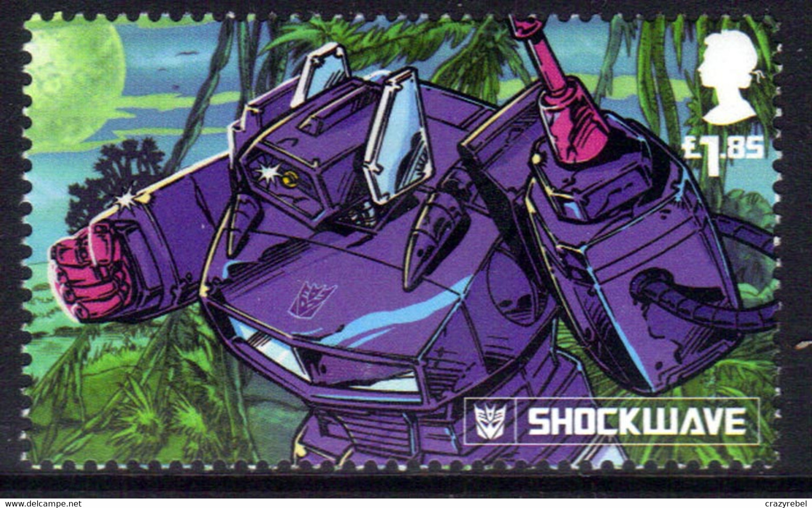 GB 2022 QE2 £1.85 Transformers Shockwave Umm SG 4705 ( G1017 ) - Nuovi