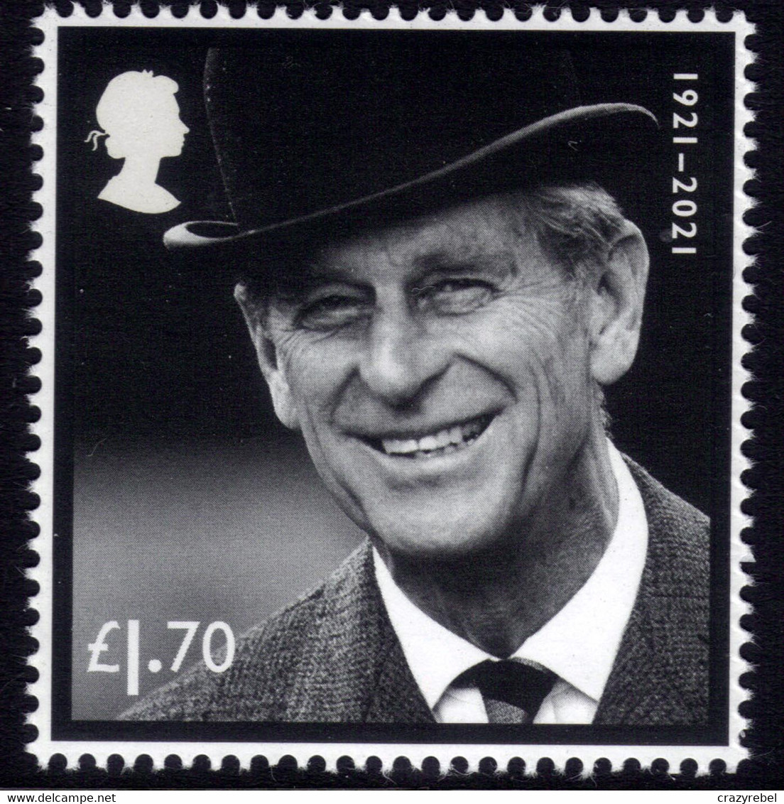 GB 2021 QE2 £1.70 HRH Prince Philip Ex M/S SG 4532 Umm ( E947 ) - Unused Stamps