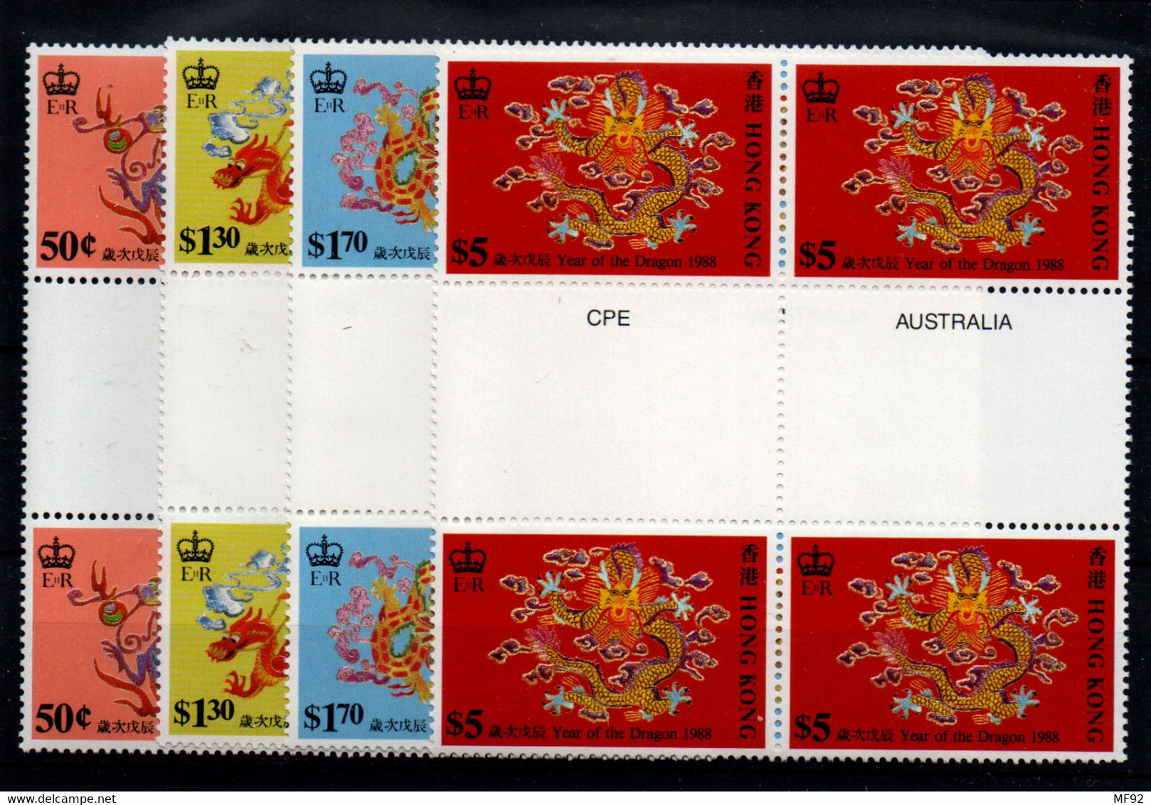 Hong Kong Nº 524/7. Año 1988 - 1941-45 Japanisch Besetzung