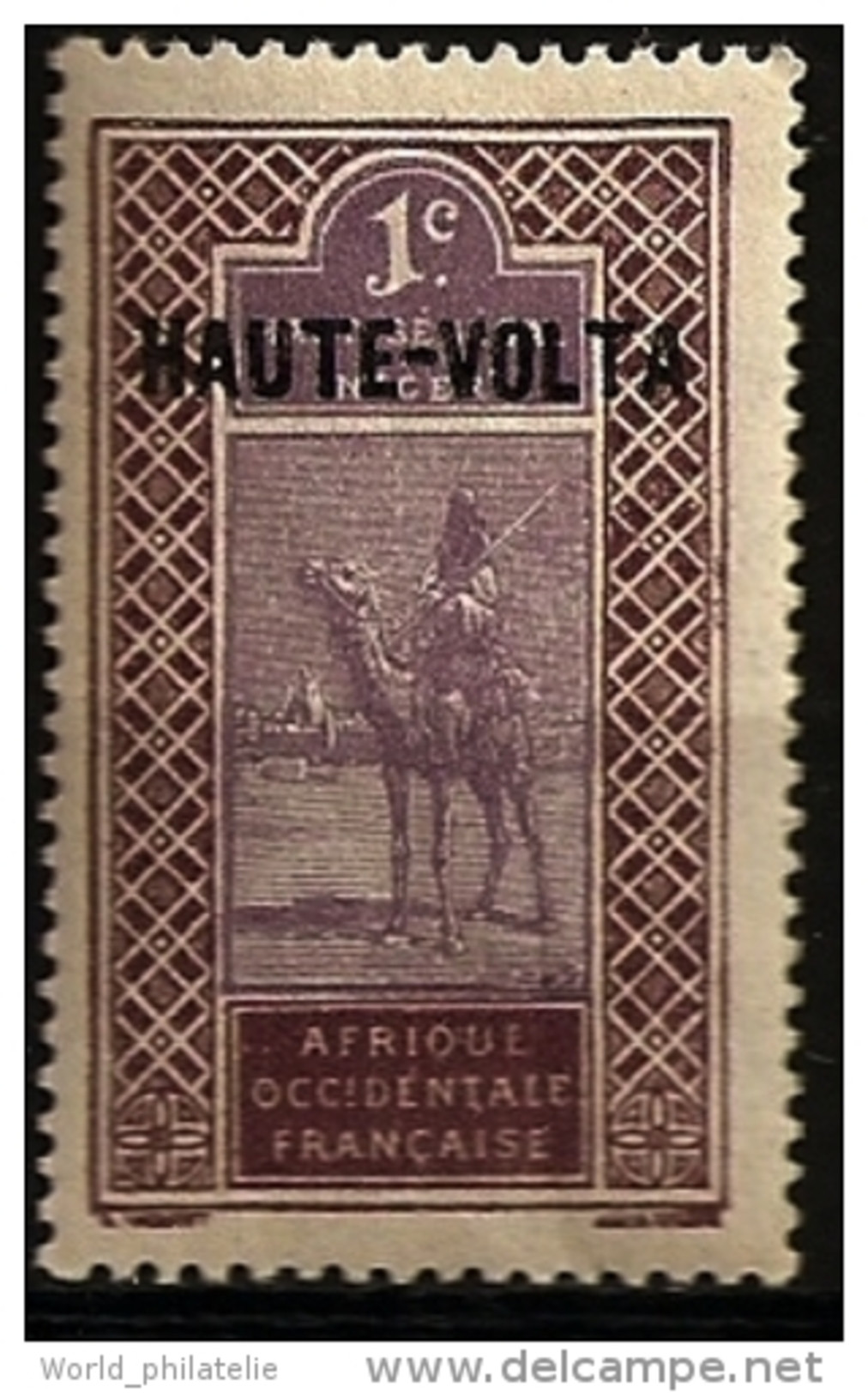 Haute Volta 1920 N° 1 Iso * Courant, Haut-Sénégal, Niger, Afrique Occidentale Française, Targui, Touareg, Dromadaire - Haute-Volta (1958-1984)