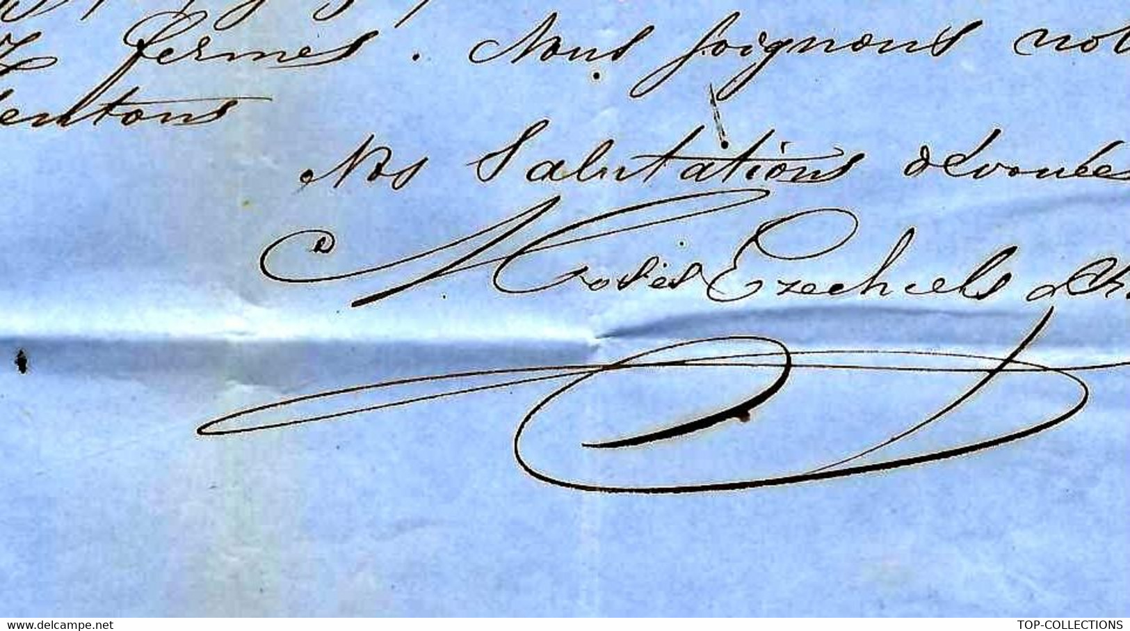 JUDAICA  LETTRE 1854 BANQUE FINANCE INTERNATIONALE Moses EZECHIELS ROTTERDAM à DE ROTHSCHILD FRERES B.E. - 1800 – 1899
