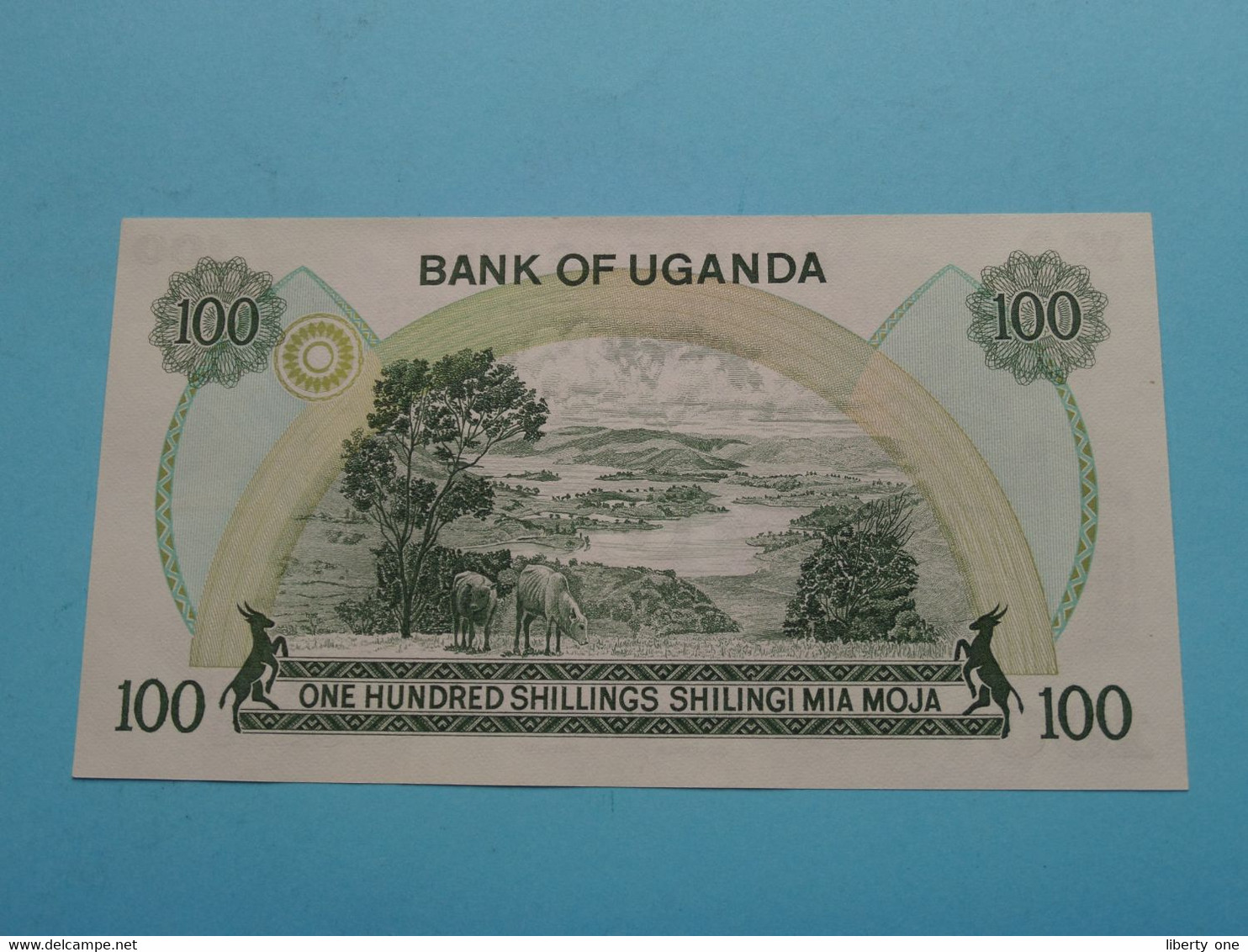 100 One Hundred Shillings - Shilingi Mia Moja () Bank Of UGANDA ( D/I45984952 ) ( For Grade See SCAN ) UNC ! - Oeganda