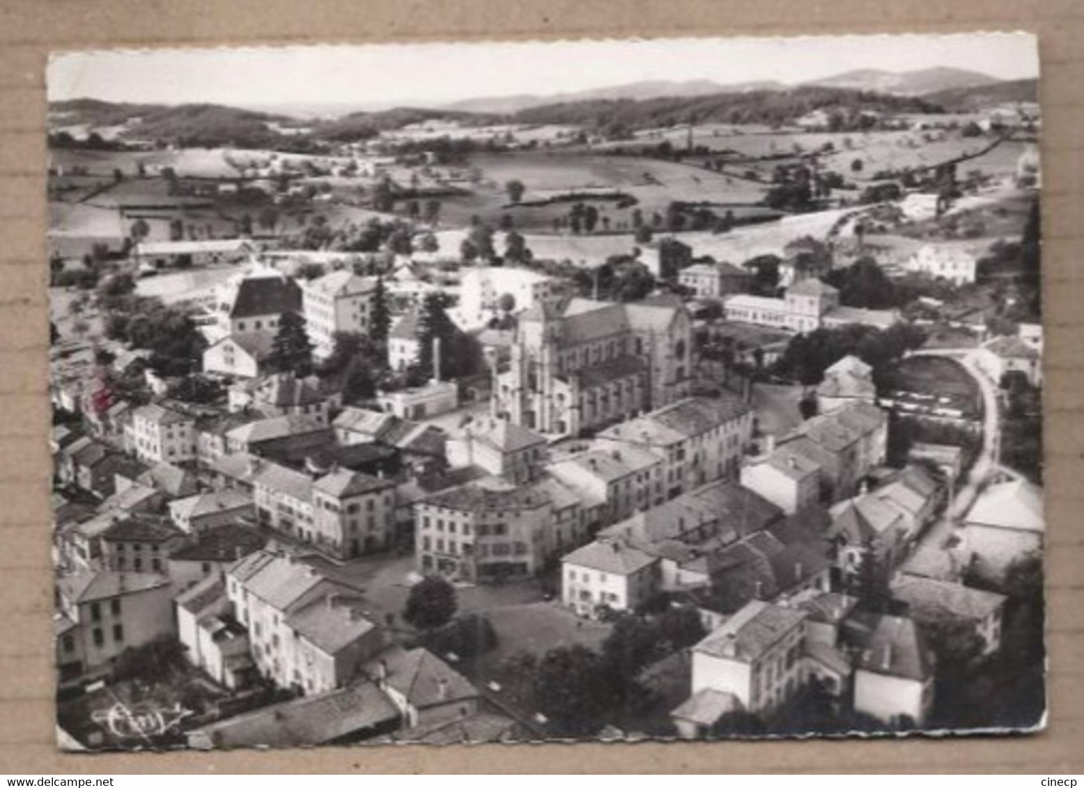 CPSM 42 - BELMONT - Vue Générale Aérienne - TB PLAN CENTRE VILLAGE Avec Détails Rues Et Maisons - Belmont De La Loire