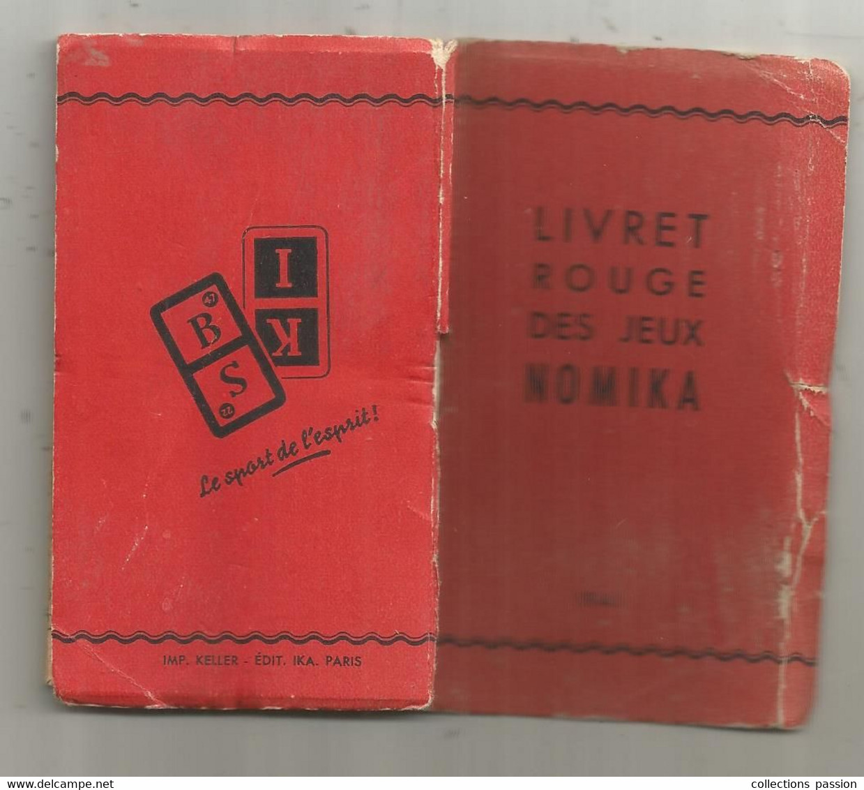 LIVRET ROUGE DES JEUX NOMIKA ,1941 ,32 Pages , Frais Fr 2.95 E - Ohne Zuordnung