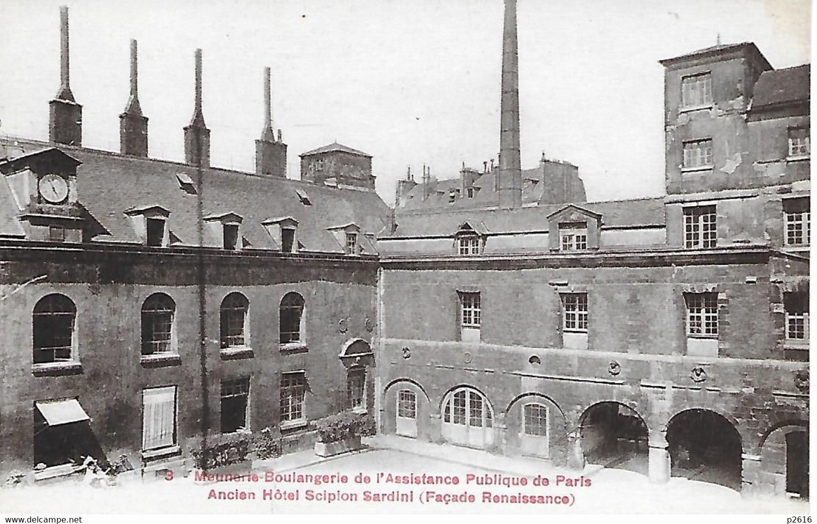 PARIS -  MEUNERIE- BOULANGERIE DE L ASSISTANCE PUBLIQUE DE PARIS ANCIEN HOTEL SCIPION SARDINI FACADE RENAISSANCE - Andere & Zonder Classificatie