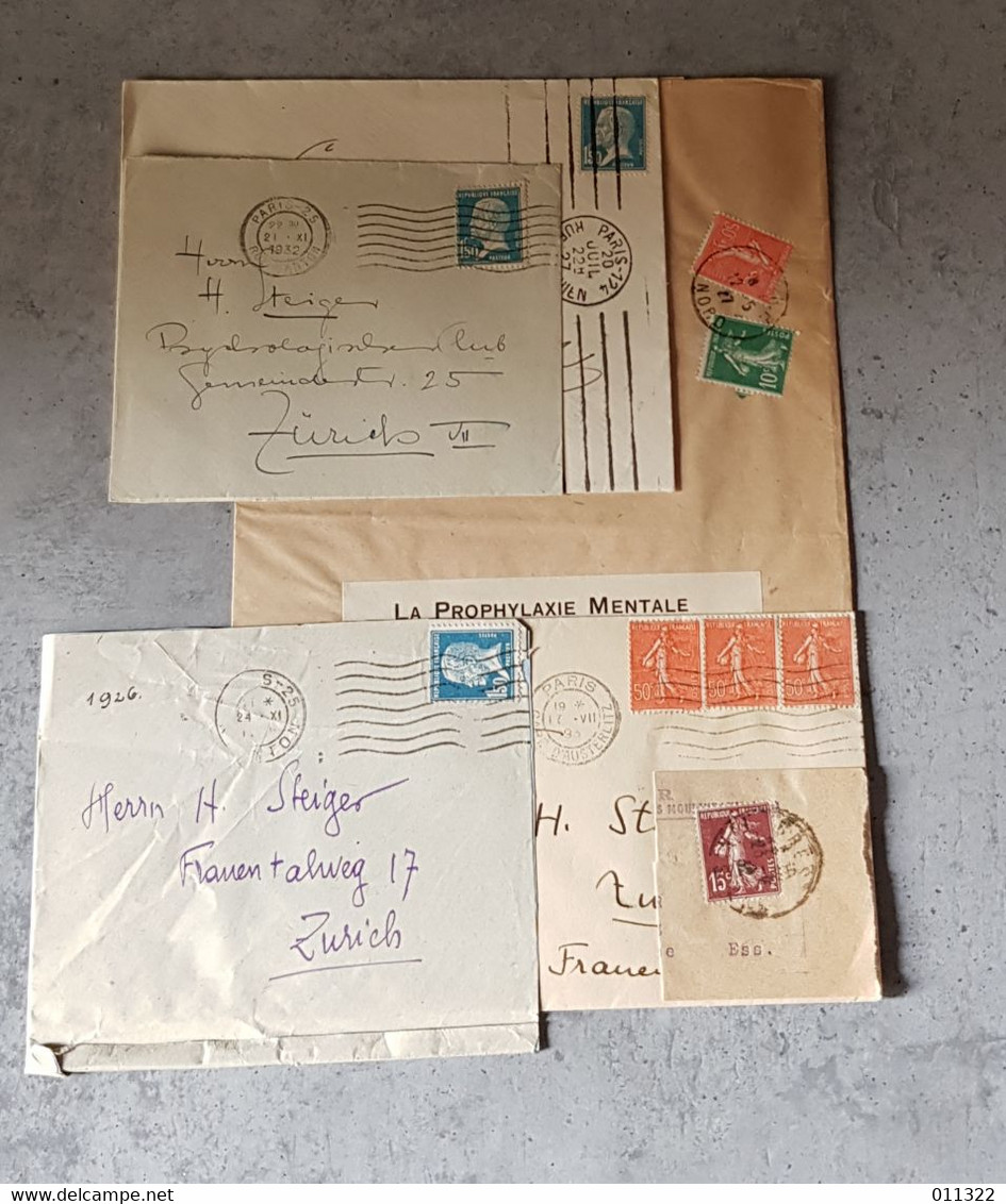 FRANCE INTERESANT LETTERS ENVELOPPES CIRCULED LOOK SCANN - Covers & Documents