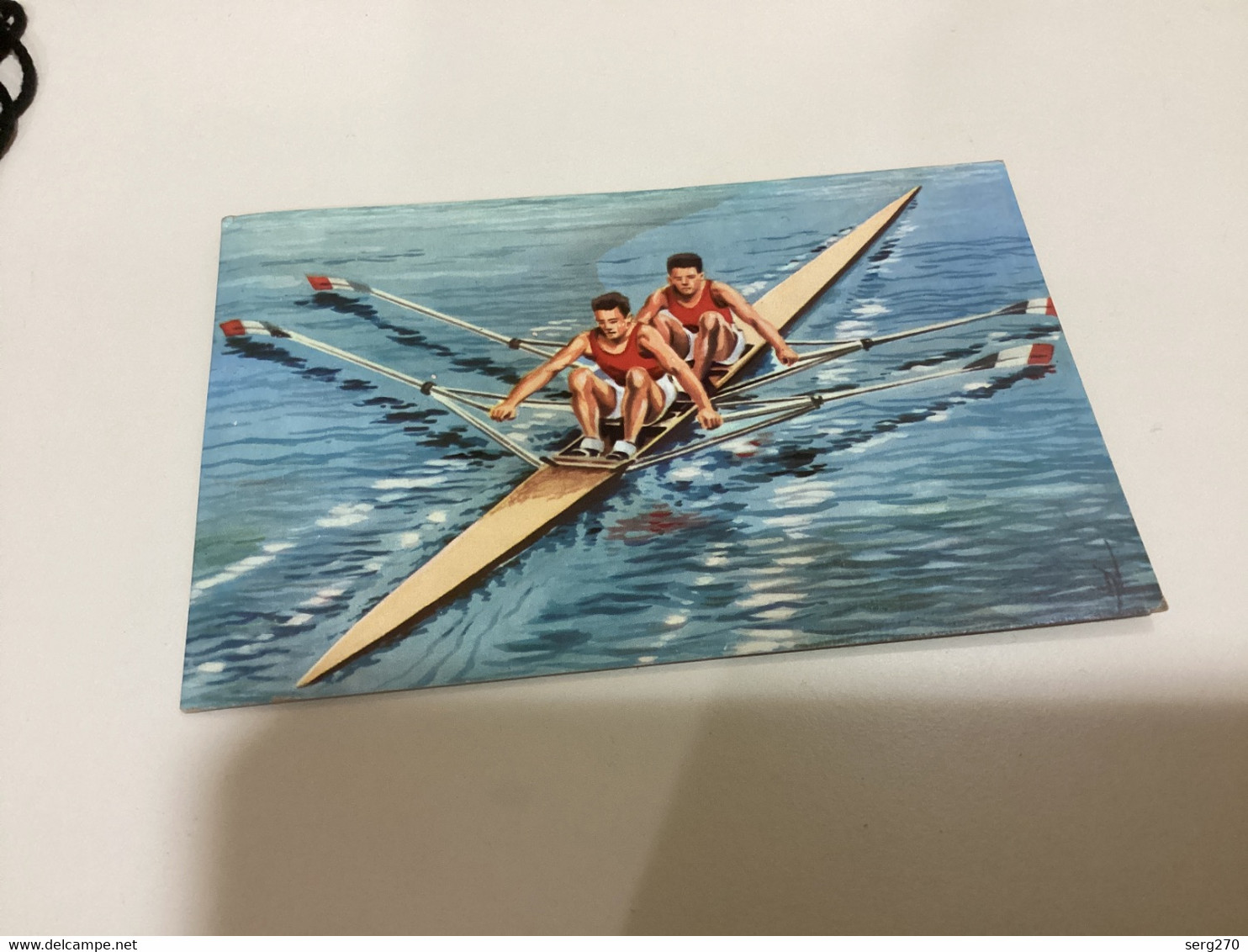 Carte Postale Jeux Olympiques Los Angeles Berlin Londres Helsinki Melbourne Rome  Tokyo Mexico Aviron - Rowing