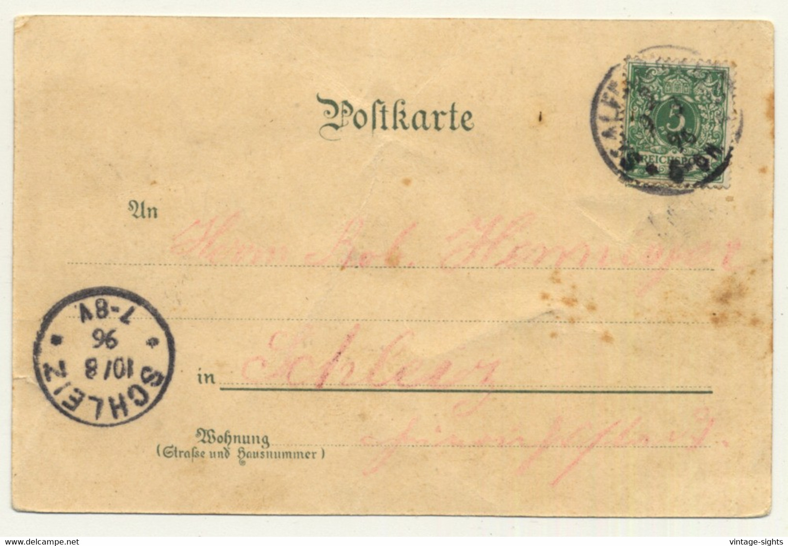 Gruss Vom Schützenfest - Rifle Festival / Burger Bräu (Vintage Postcard Litho 1898) - Tir (Armes)