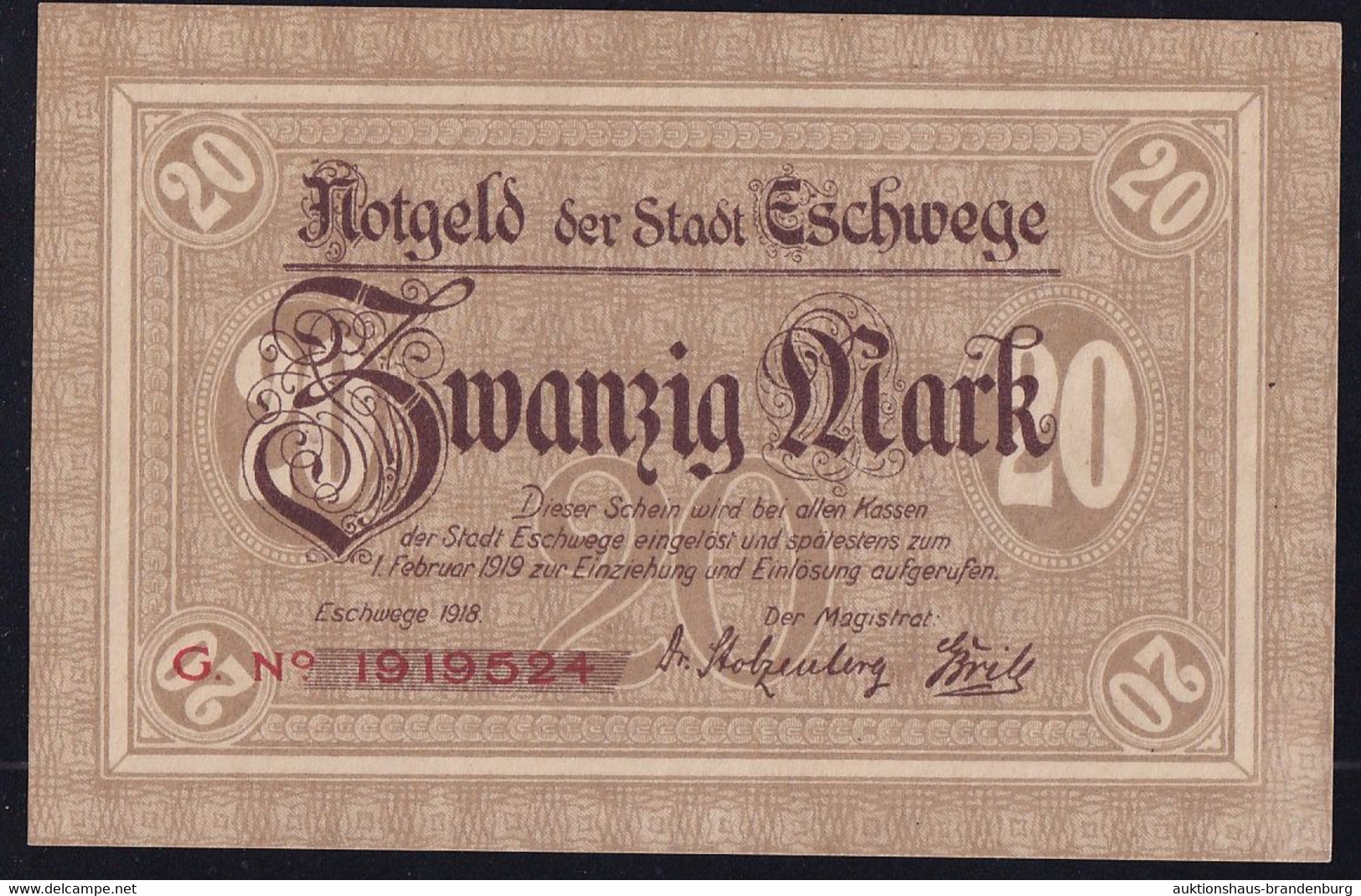 Eschwege: 20 Mark 1918 - 20 Mark