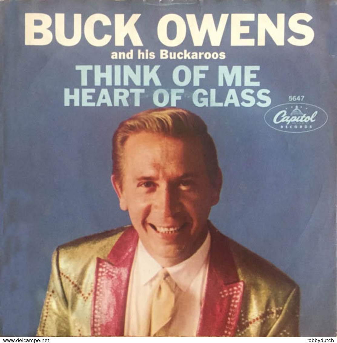 * 7" *  BUCK OWENS - THINK OF ME (Holland 1966) - Country Y Folk