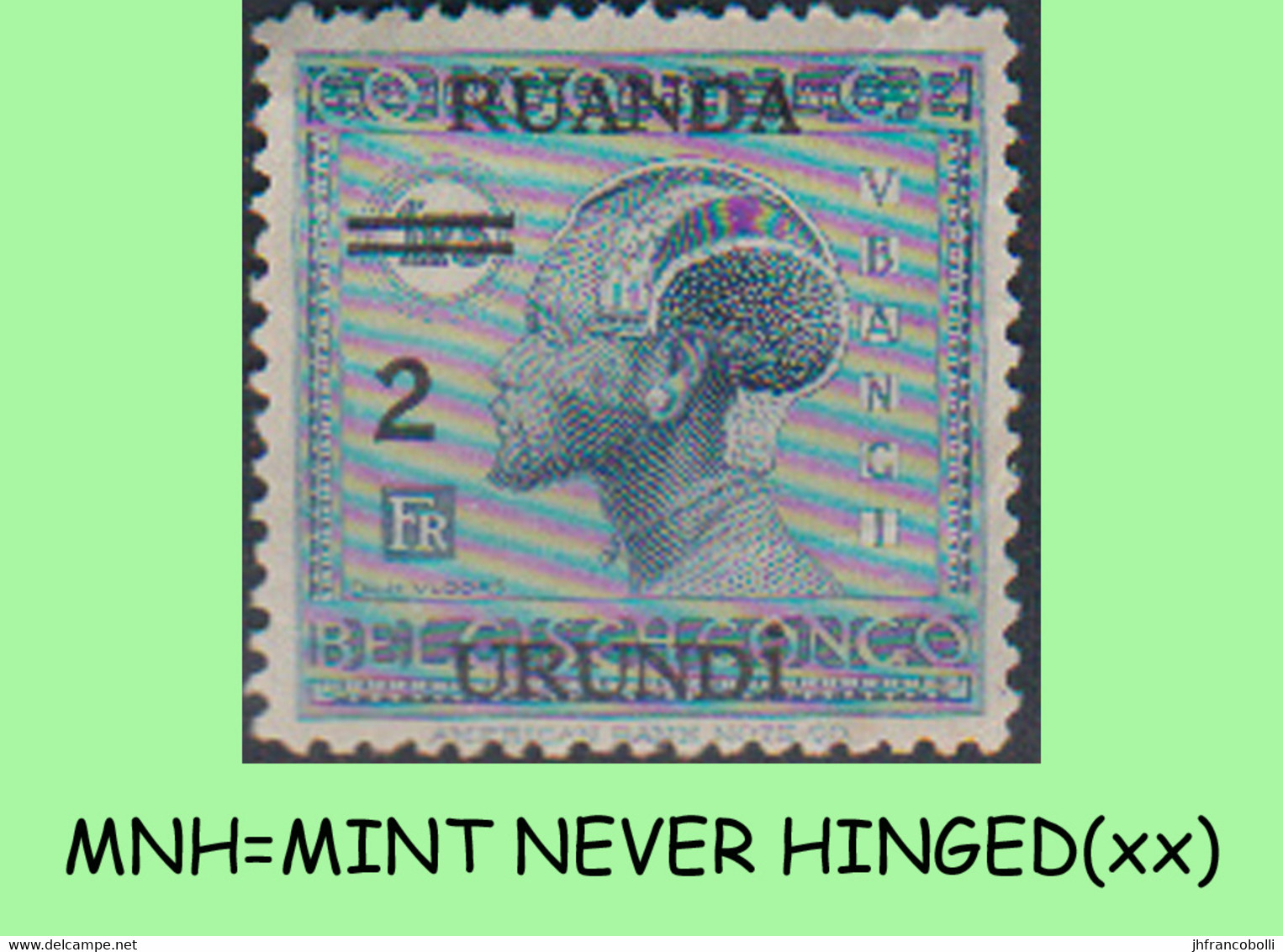 1931 ** RUANDA-URUNDI RU 090/091 MNH VLOORS -4- WITH WIDE OVERPRINT (top & Bottom) ( X 2 Stamps ) - Unused Stamps