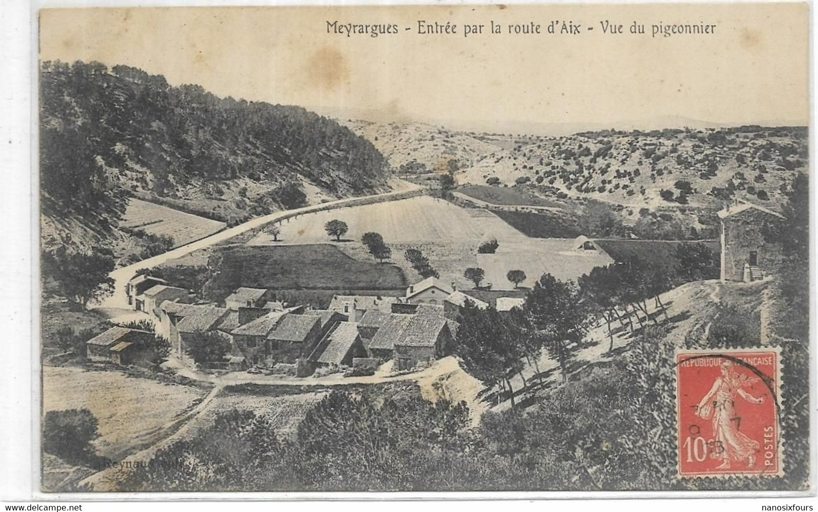 D 13.MEYRARGUES.  VUE DU PIGEONNIER. CARTE ECRITE - Meyrargues