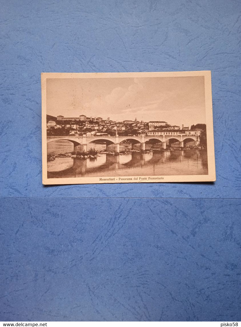 Italia-moncalieri-panorama Dal Ponte Ferroviario-fp-1929 - Moncalieri