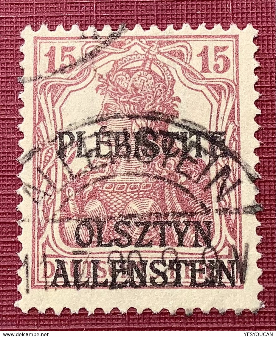 ALLENSTEIN OLSZTYN PLEBISCITE 1920 1-14 LUXUS Satz Gestempel LYCK (Poland Pologne Polen Germania Abstimmungsgebiete - Sonstige & Ohne Zuordnung