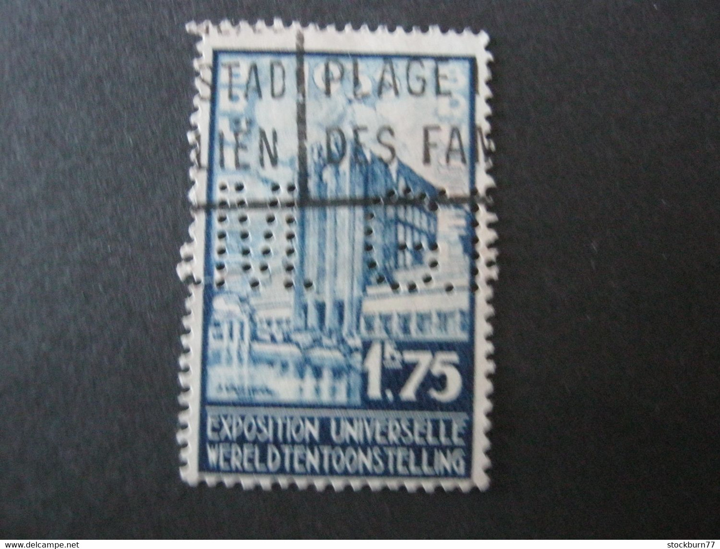 BELGIEN   , Firmenlochung , Perfin - 1934-51