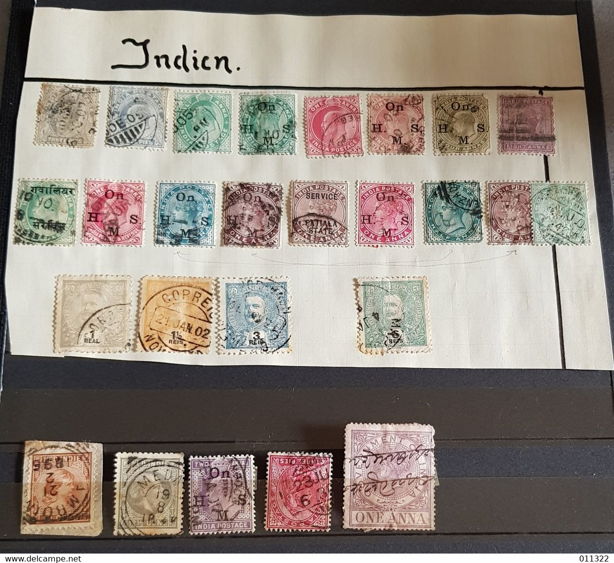 INDIA LOT STAMPS USED LOOK SCANN - Collections, Lots & Series