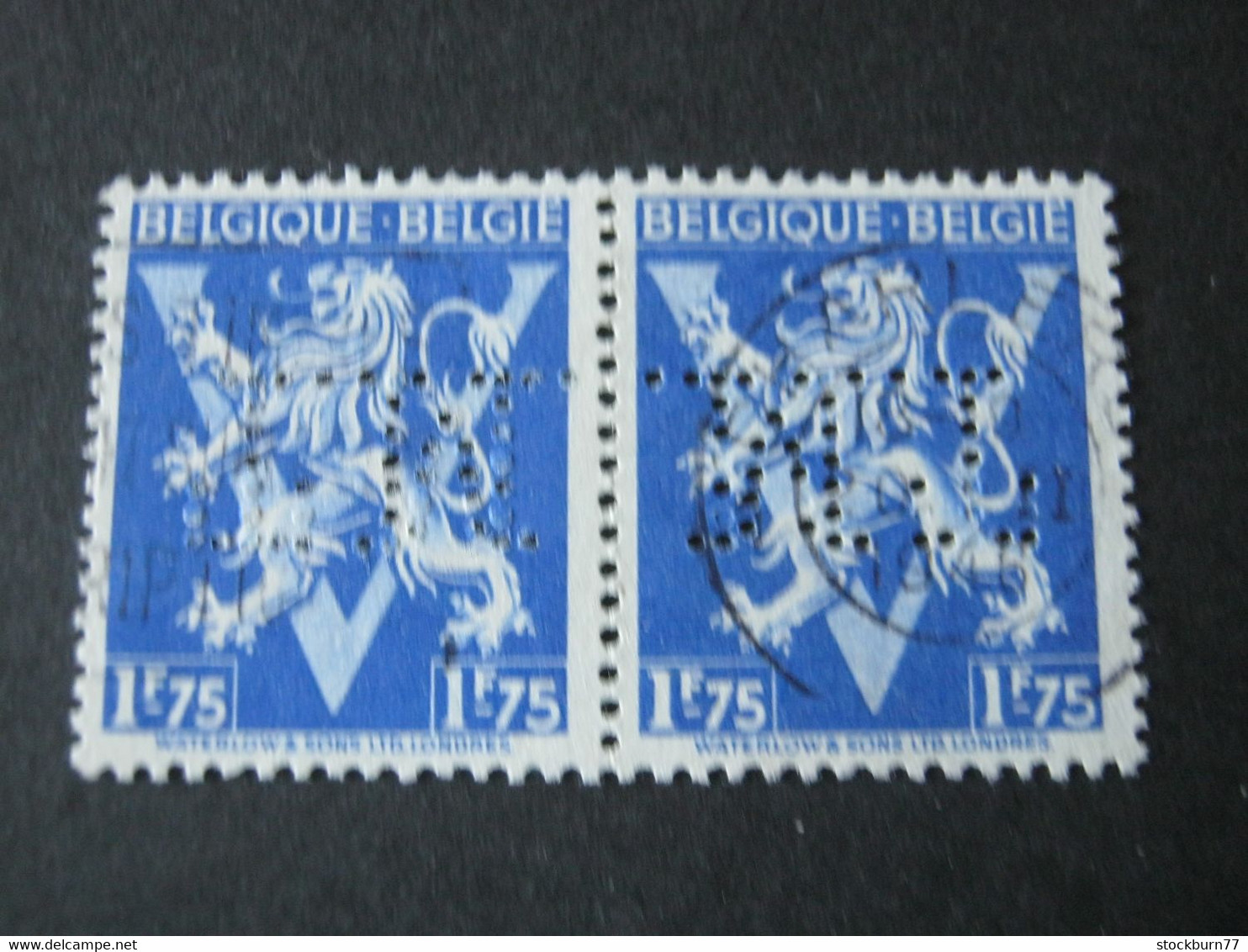 BELGIEN   , Firmenlochung , Perfin - 1934-51