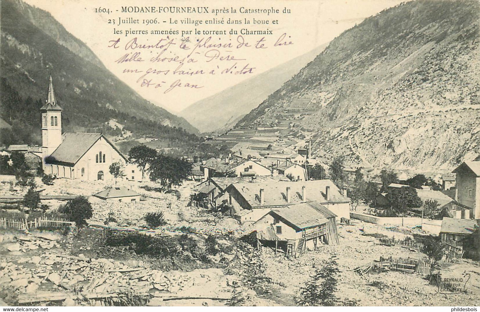 SAVOIE  MODANE-FOURNEAUX  Apres La Catastrophe Du 21 Juillet 1906 - Modane