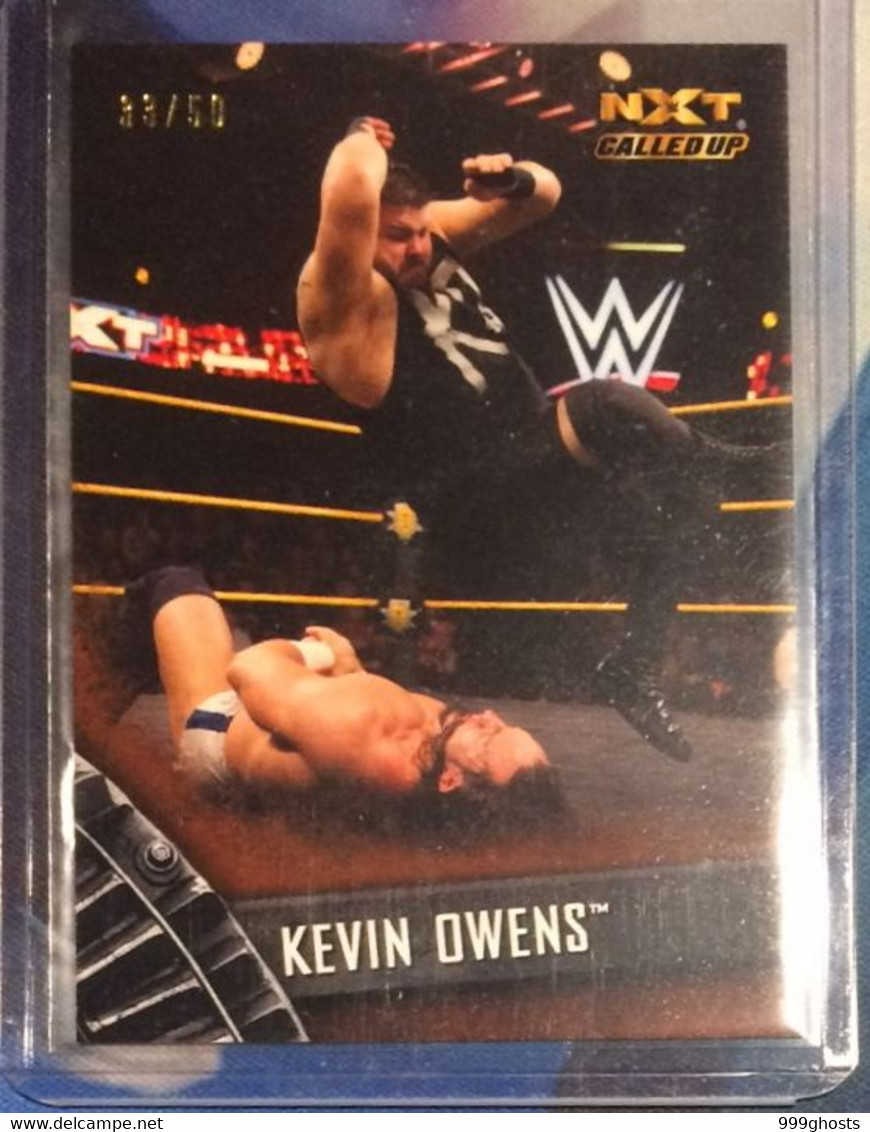 2016 WWE NXT KEVIN OWENS 33/50 Bronze Parallel TOPPS Trading Card Card #32 - Tarjetas